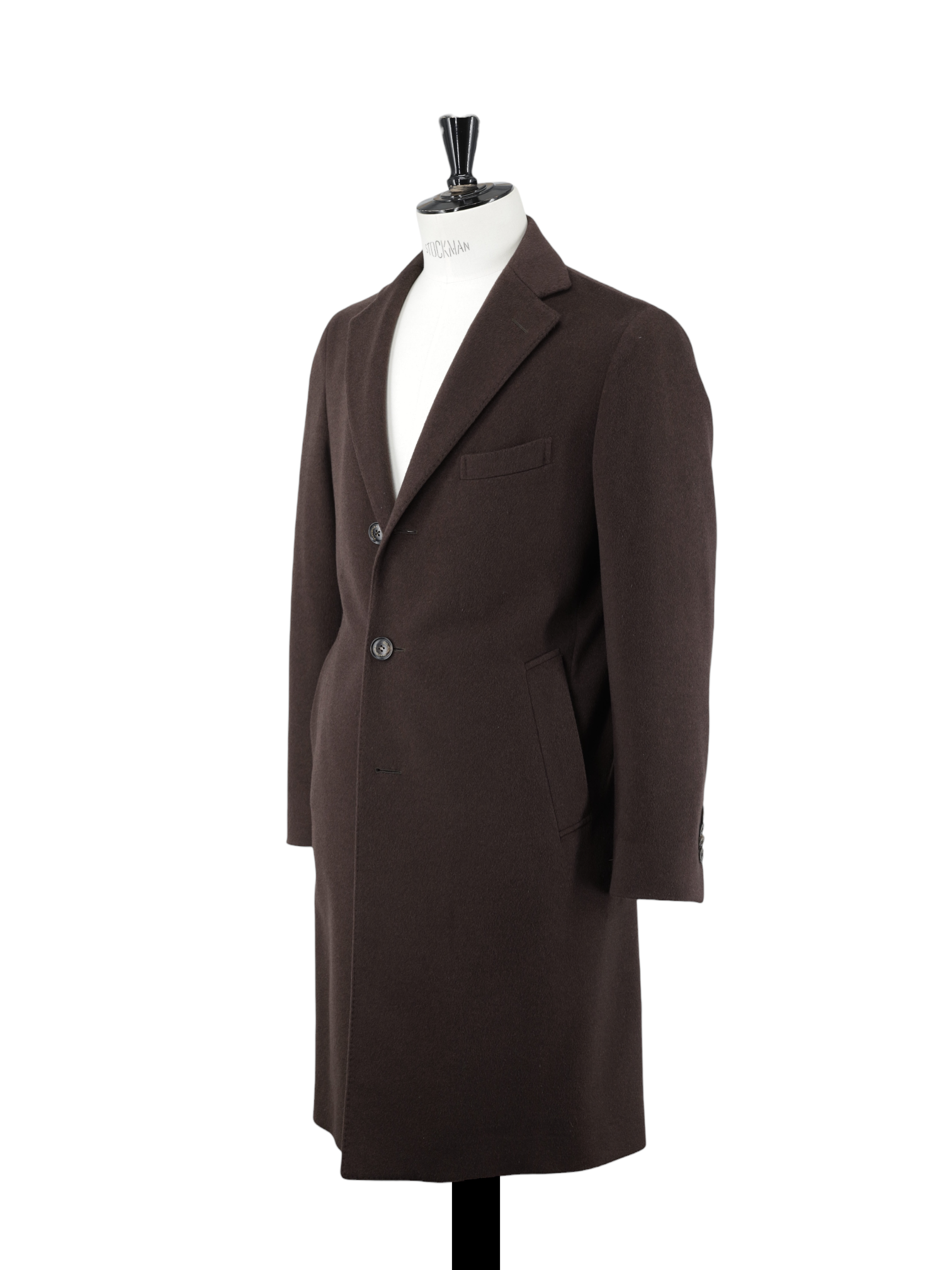 Piacenza Chocolate Brown Pure Plushy-Cashmere Overcoat