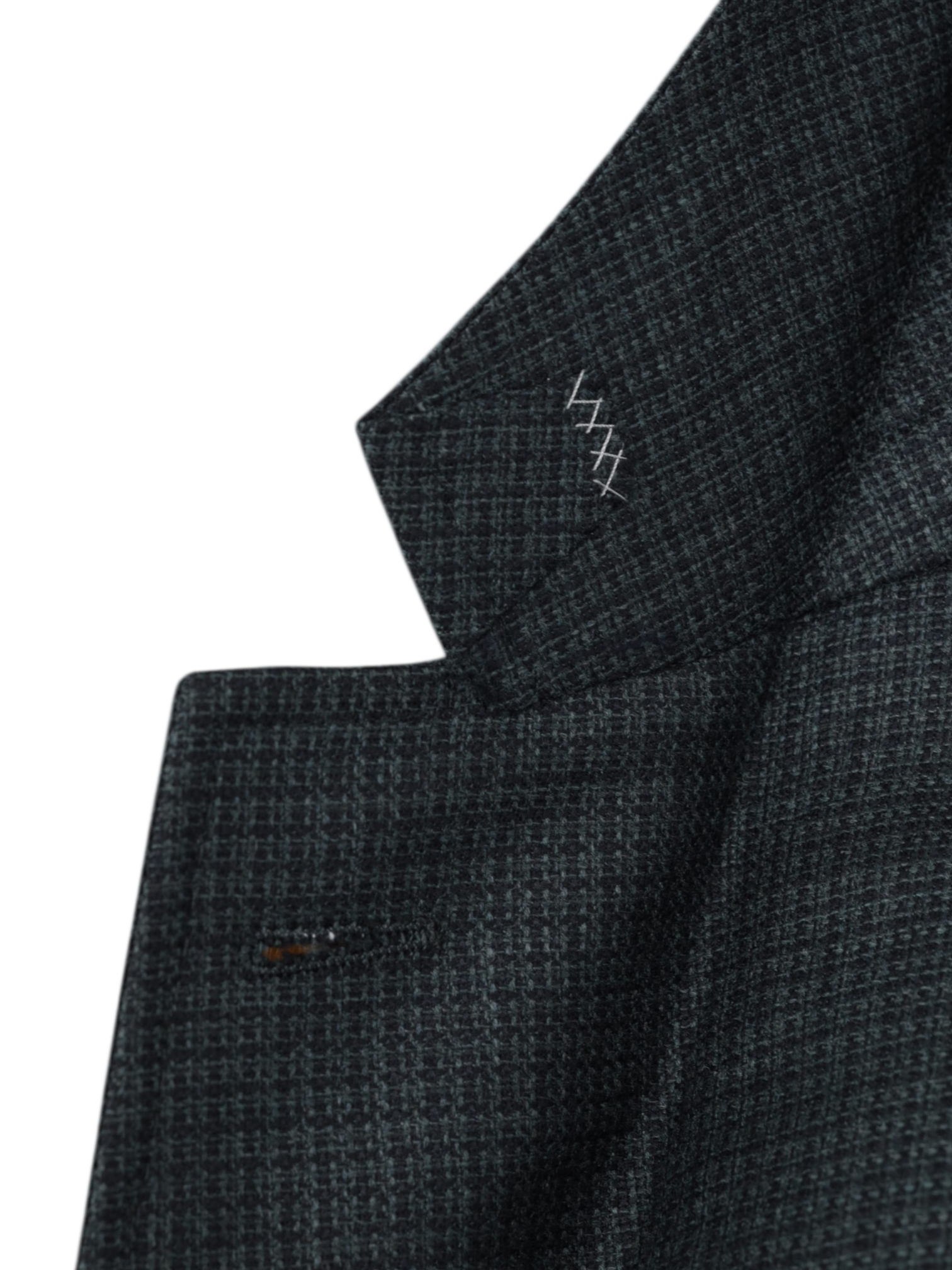 Ermenegildo Zegna Forest Green Fine-Wool Micro-Pattern Manhattan Jacket