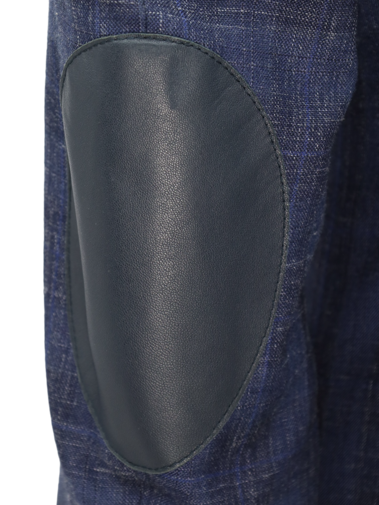 Brioni Blue Check Wool, Silk & Linen Parlamento Jacket