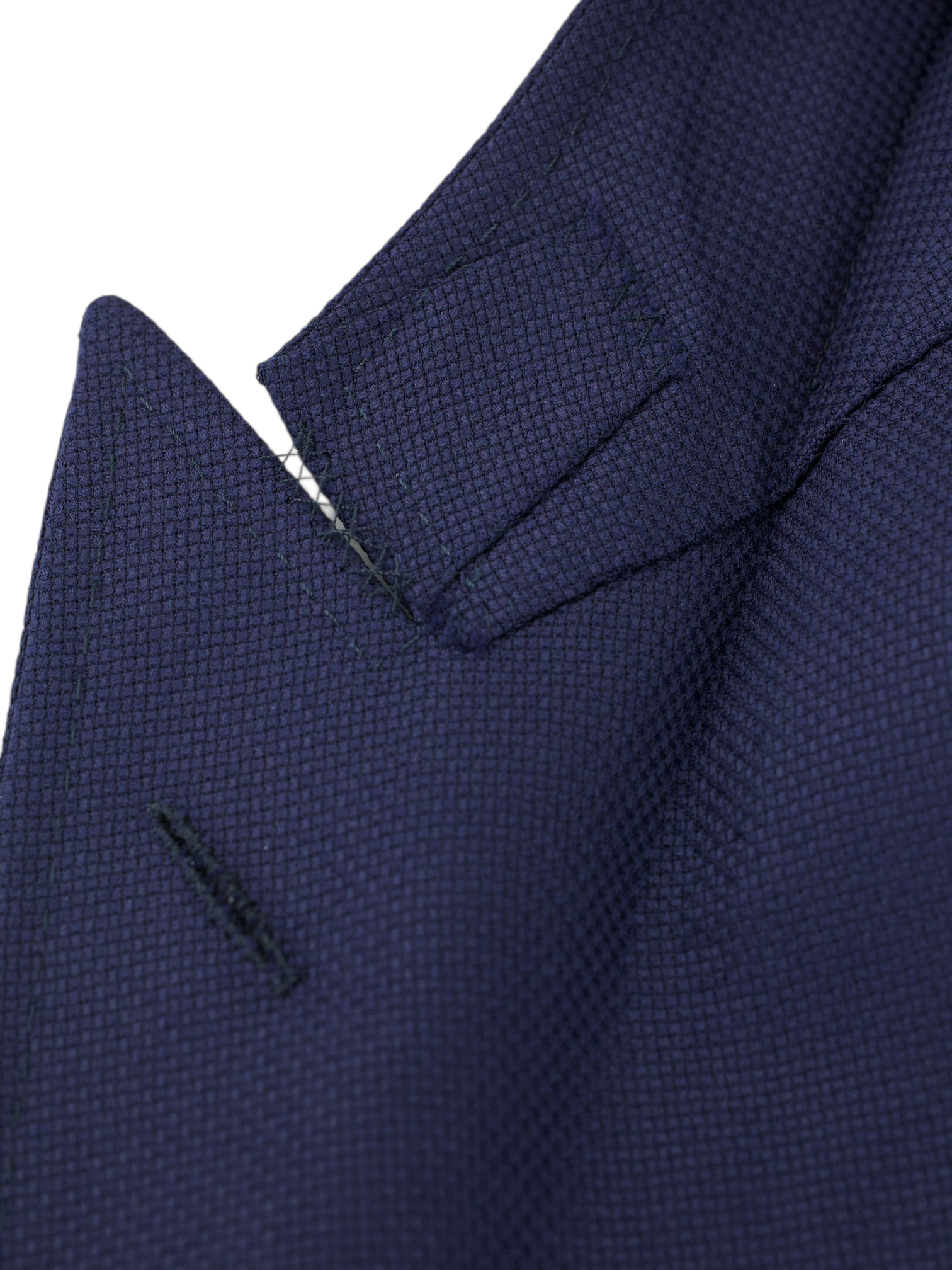 Tom Ford Marine Blue Wool & Mohair Micro-Structure O'Connor Jacket