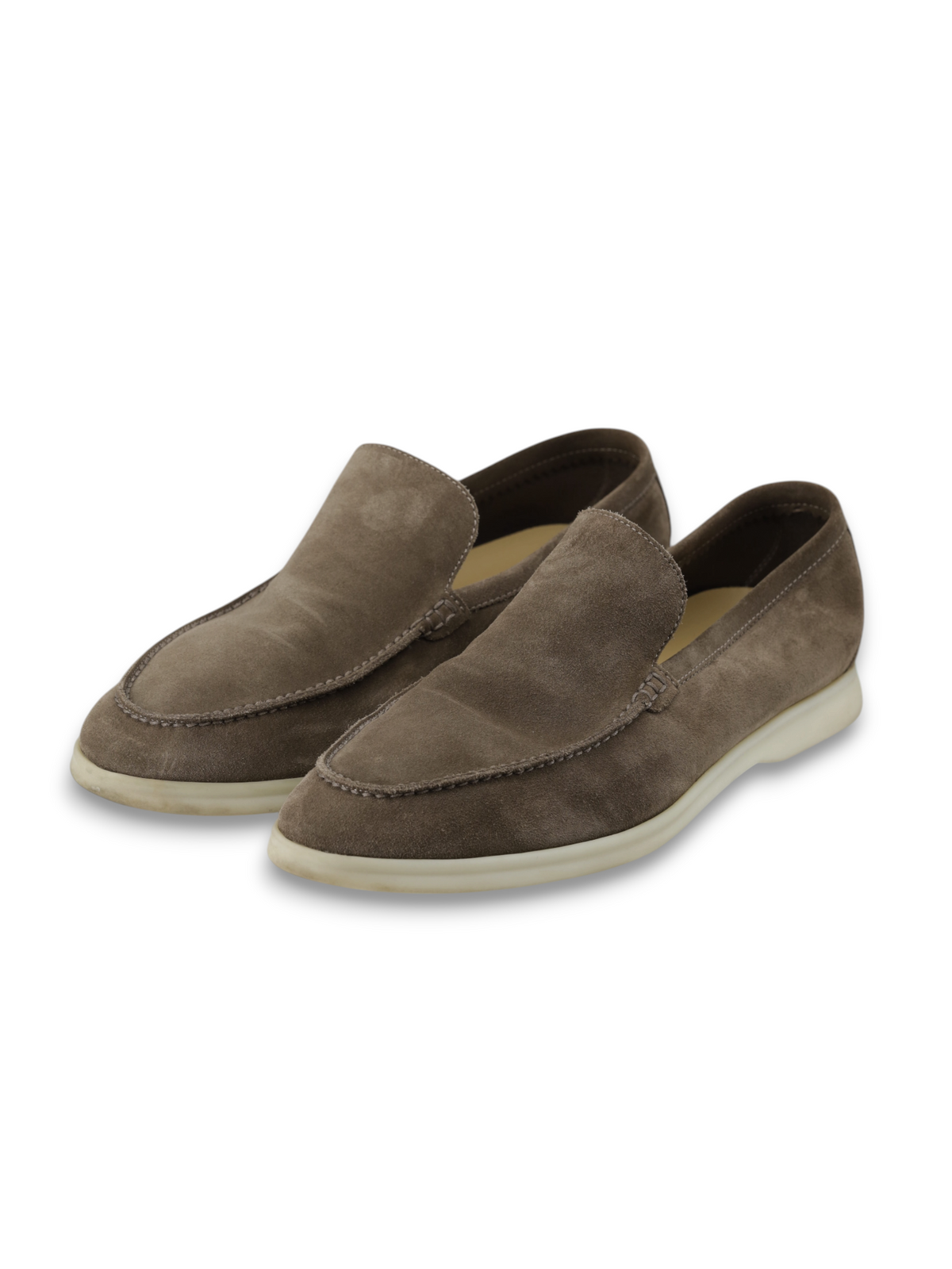Loro Piana Taupe Suede Summer Walk