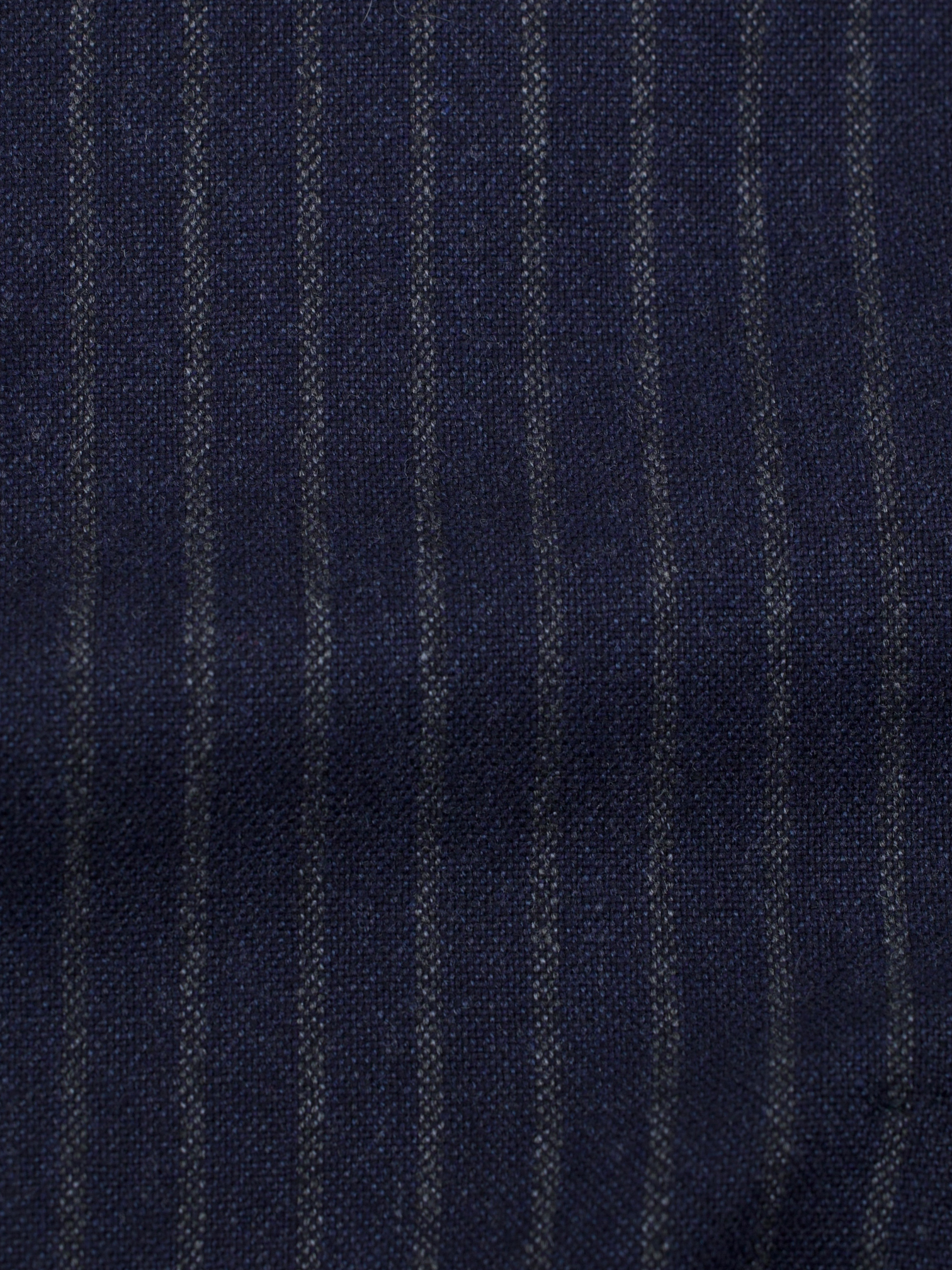 Brunello Cucinelli Navy & Light Brown Wool, Mohair & Cashmere Pinstripe Jacket