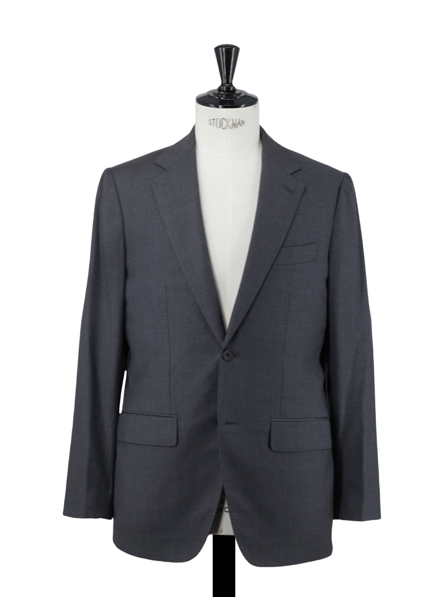 Corneliani Grey Fine-Wool Single-Breasted Twill Suit