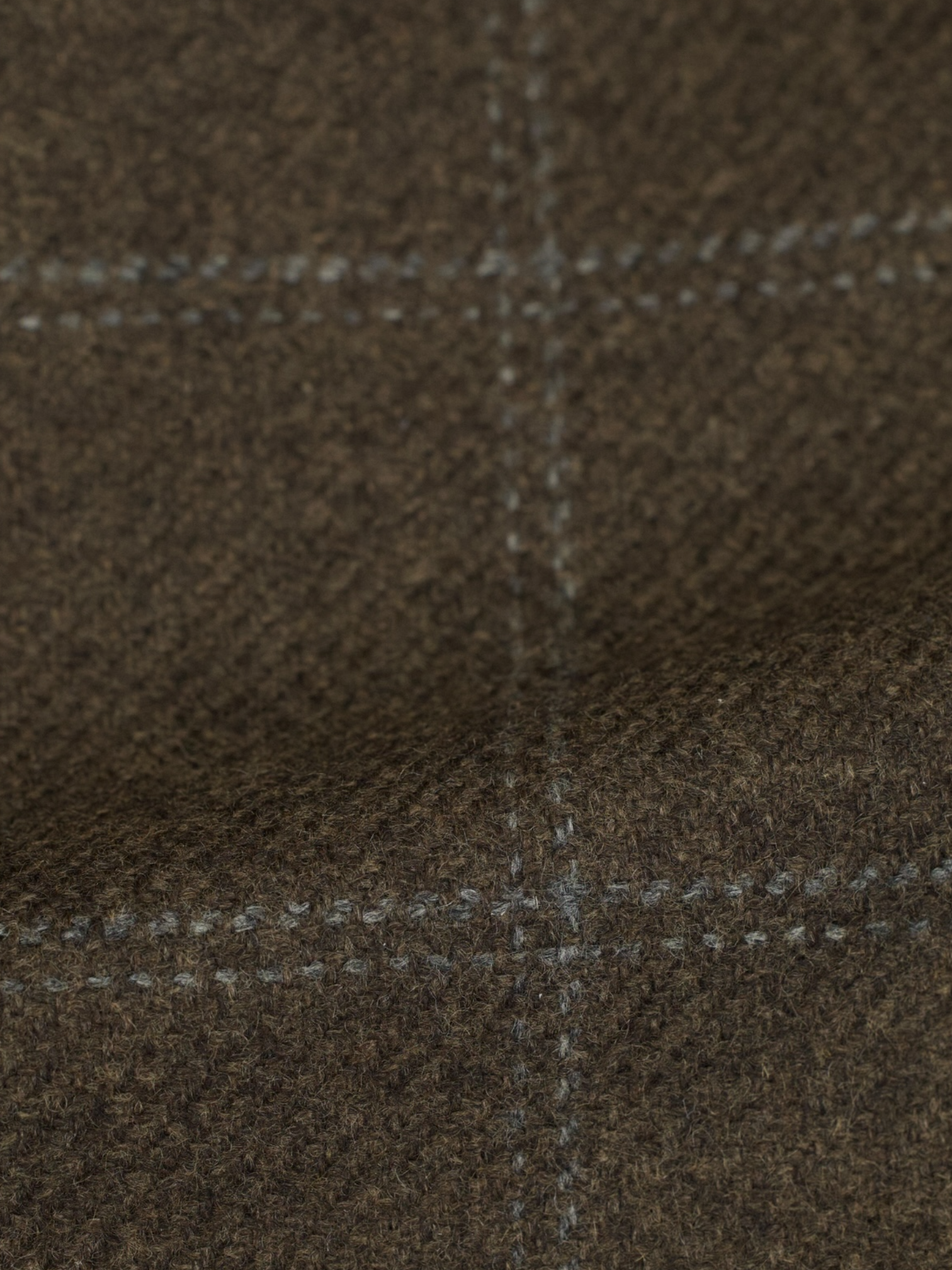 Brioni Chocolate Brown Pure Cashmere Windowpane "Nomentano" Jacket