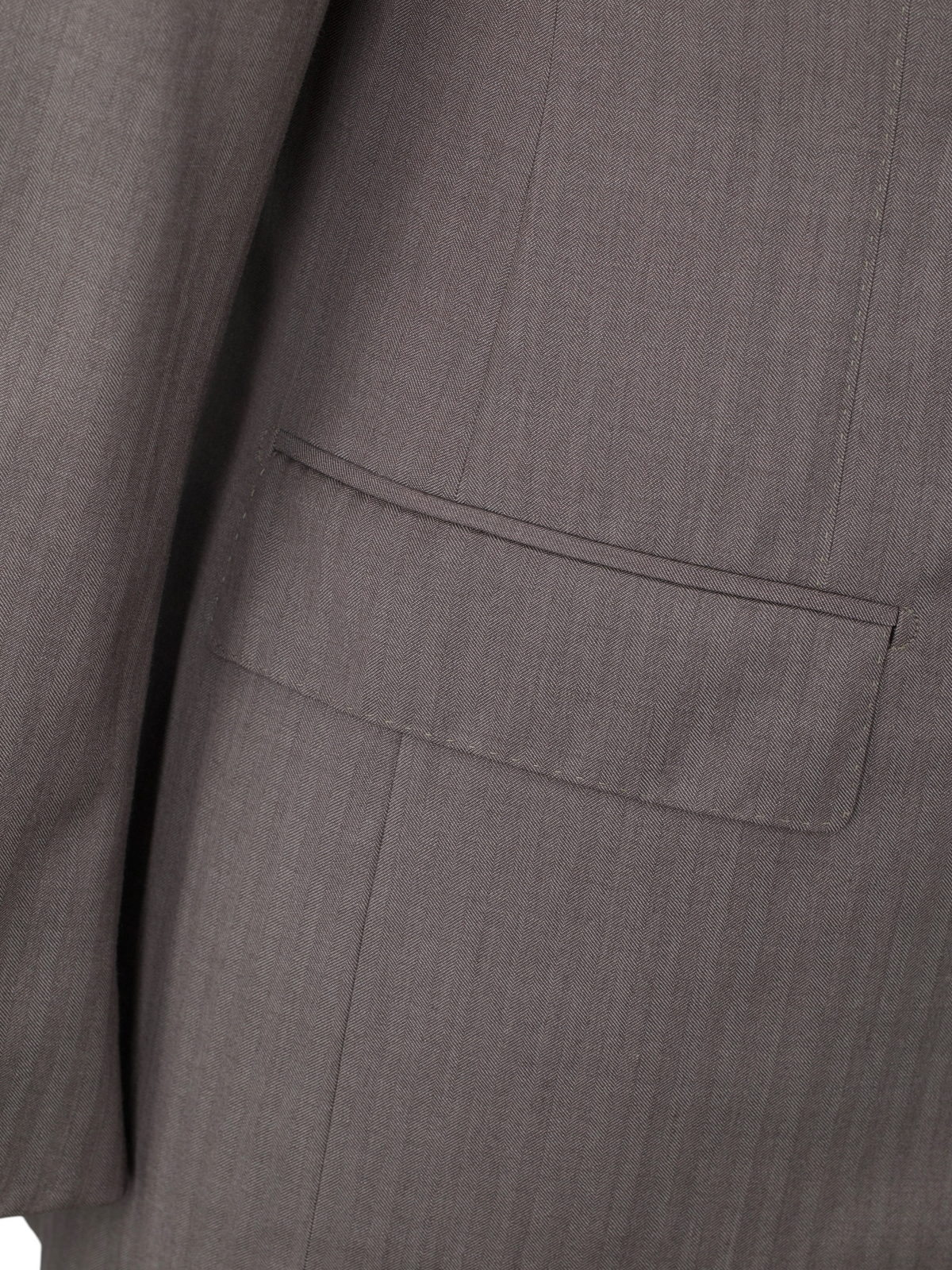 Ermenegildo Zegna Warm Taupe 4-Seasons Trofeo-Wool Herringbone Suit