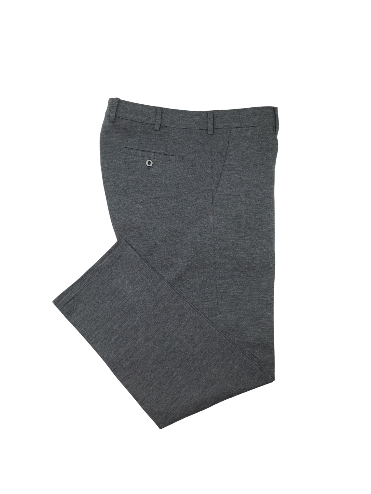 Loro Piana Grey Wool, Cotton & Nylon Jersey Trousers
