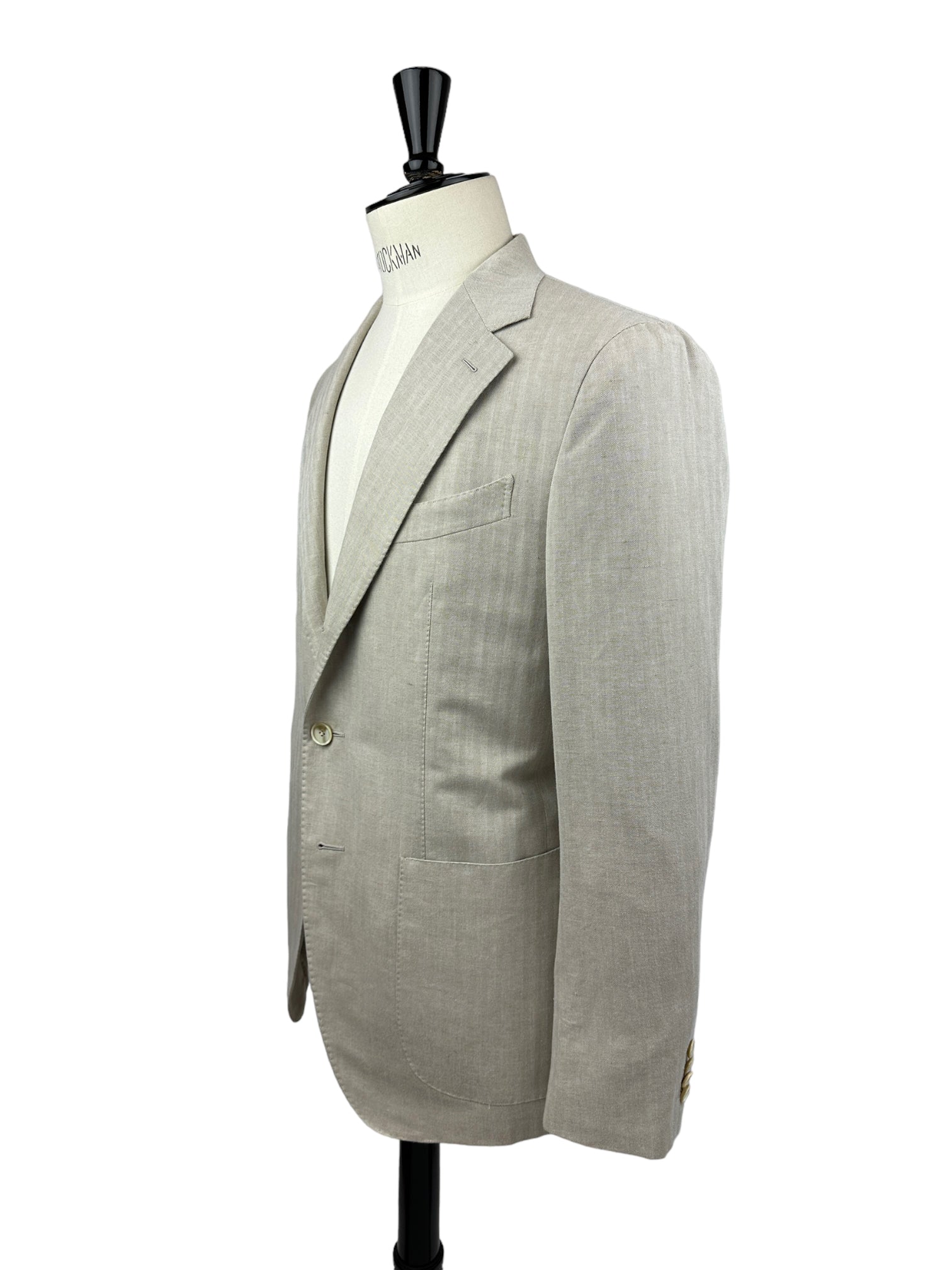 Caruso Sand Aida Herringbone Jacket