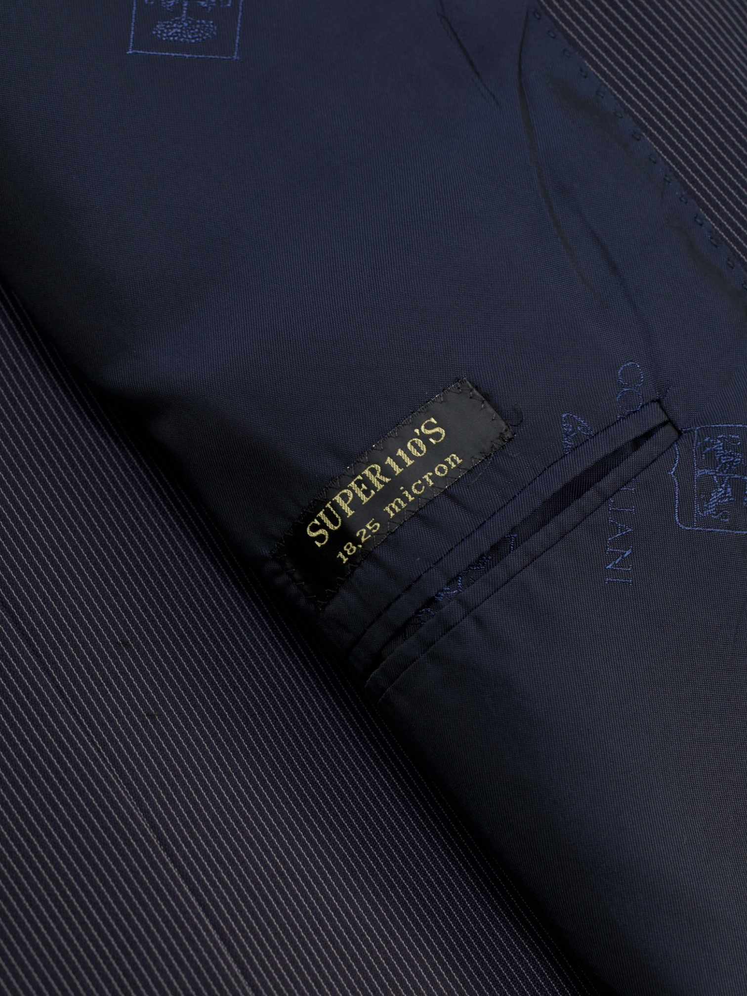 Corneliani Navy Super 110's Micro-Pinstripe Leader Suit