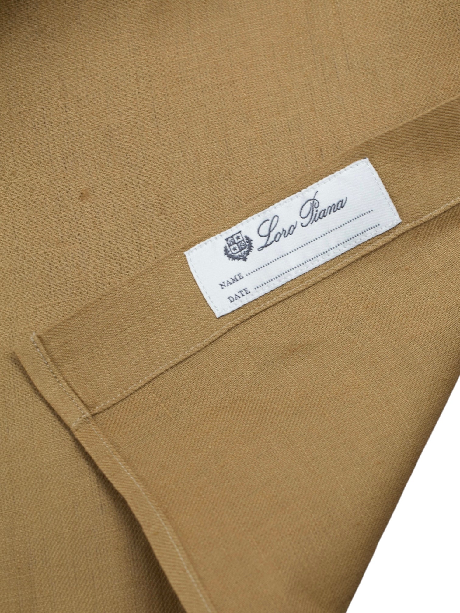 Loro Piana Brown Pure Linen Saharian Shirt