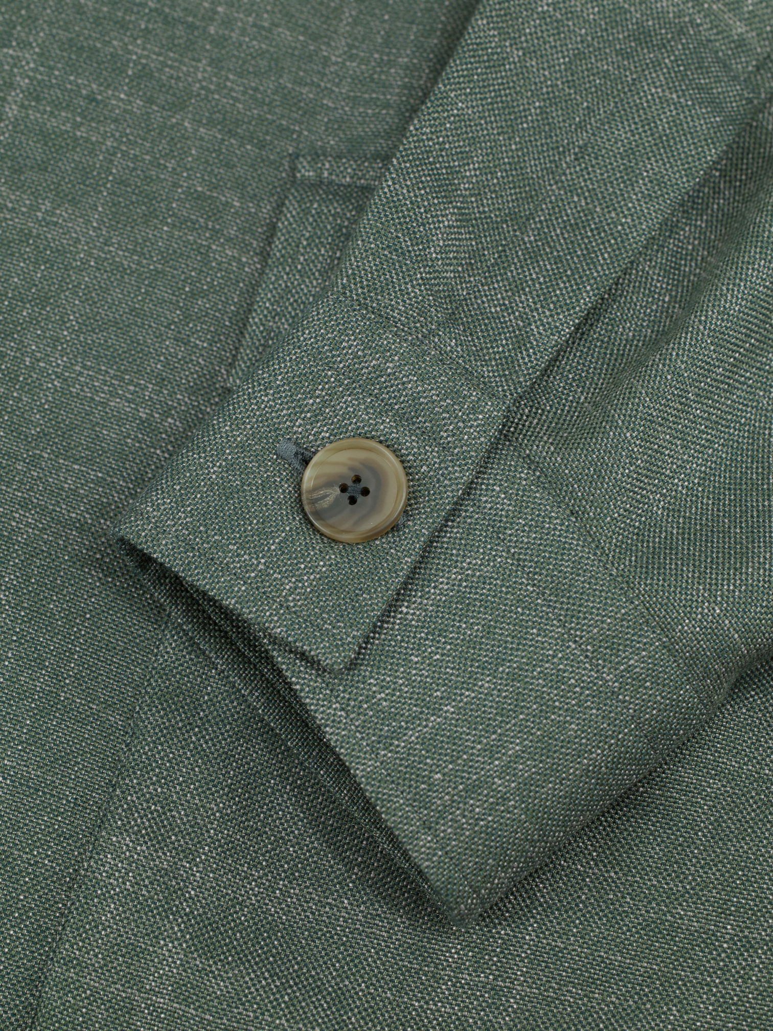 100 Hands Sage Green Huddersfield Bamboo Pinpoint Overshirt