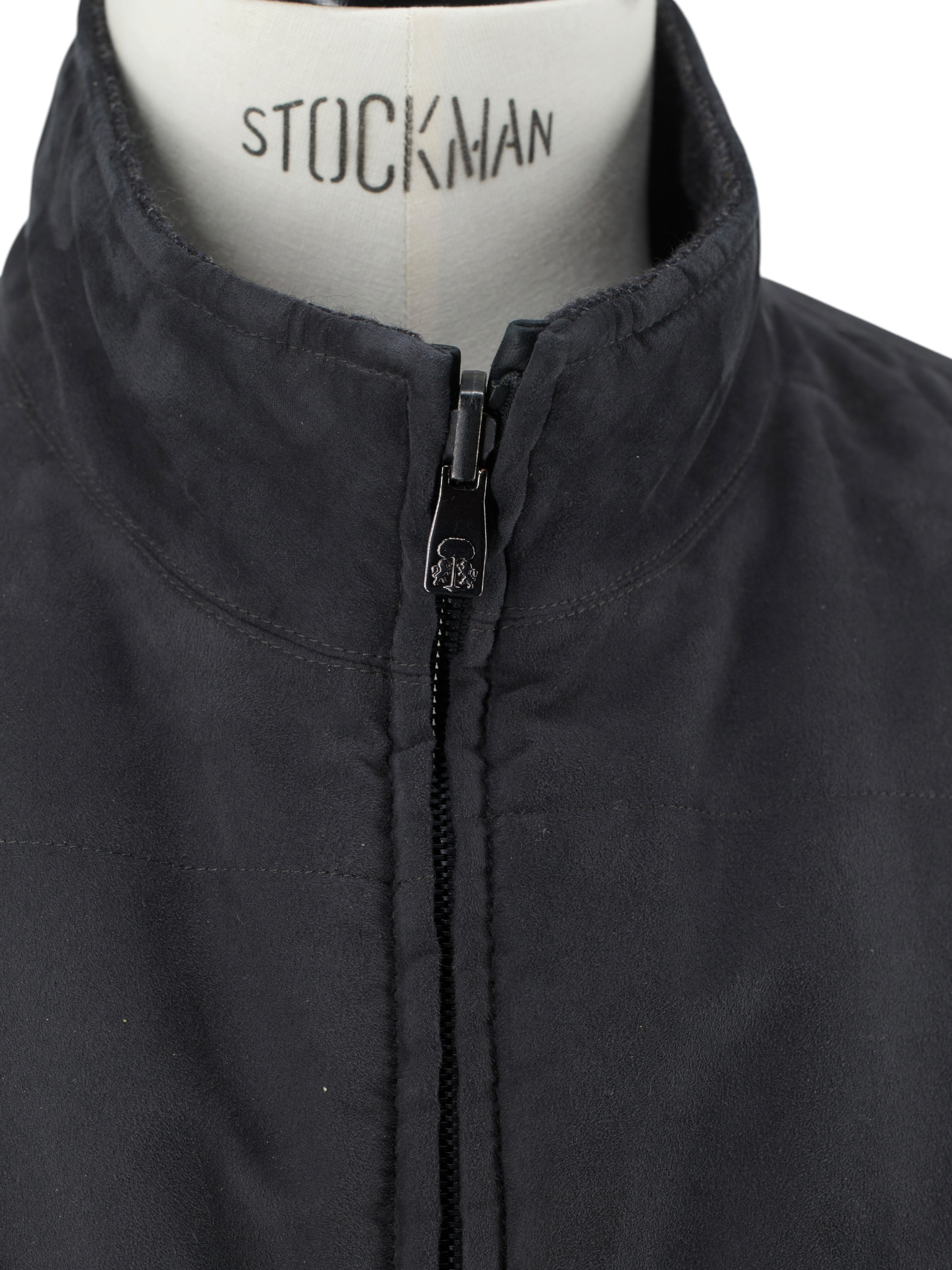 Corneliani Dark Grey Reversible Wool & Suede Bodywarmer Vest