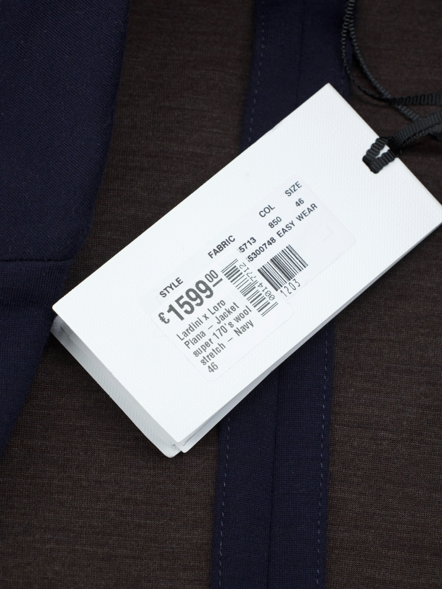 Lardini Navy Super 170's "Wish" & Stretch Knitted Jacket