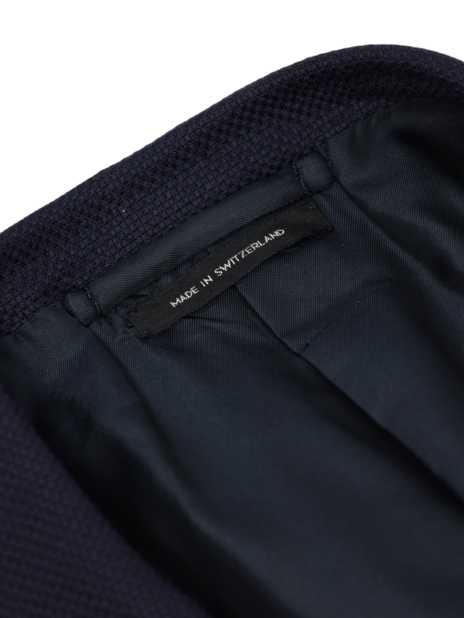 Tom Ford Navy Wool & Mohair Micro-Structure Jacket