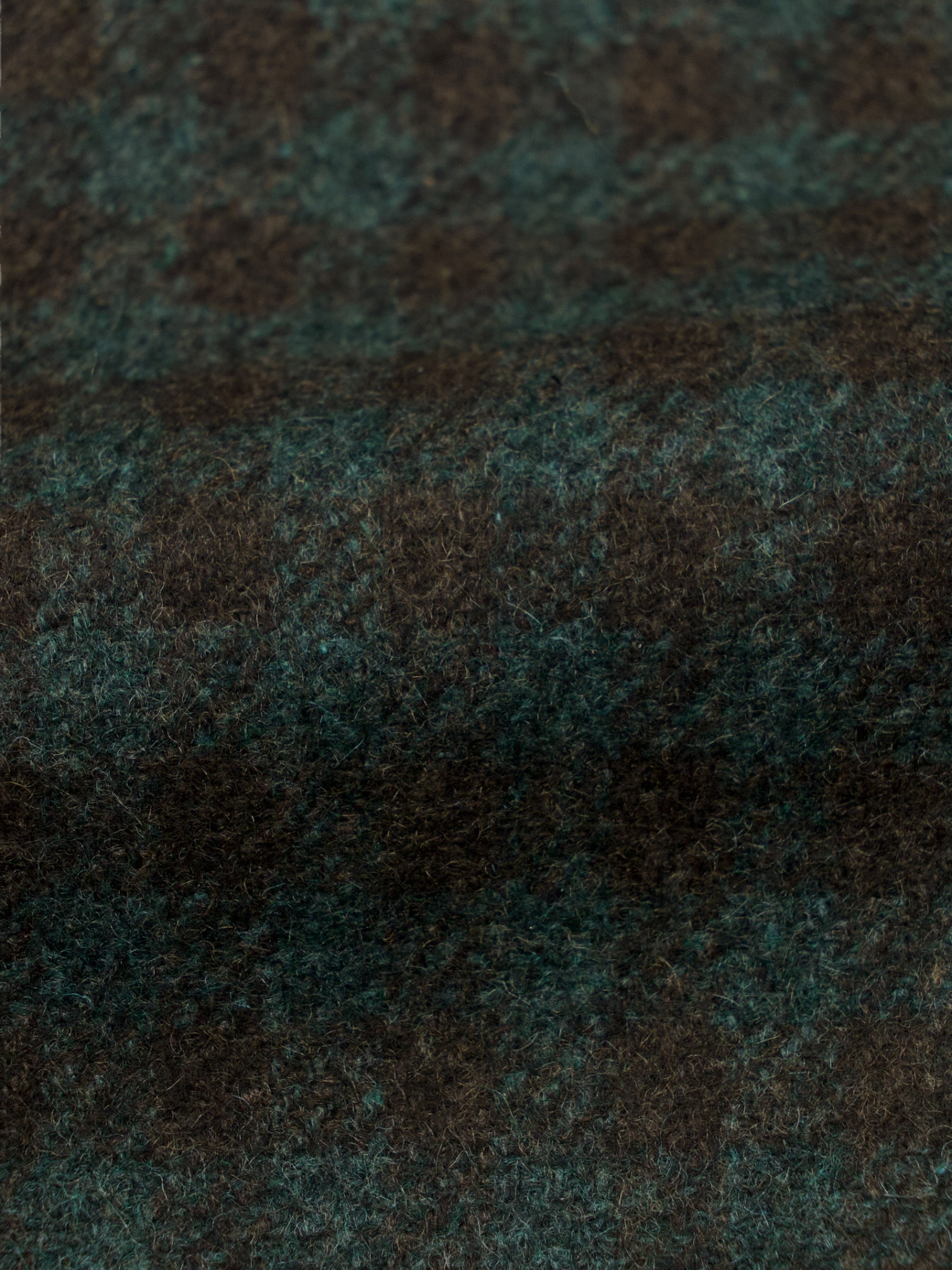 Kiton Green & Brown Cashmere, Vicuña & Silk Gingham-Check Jacket