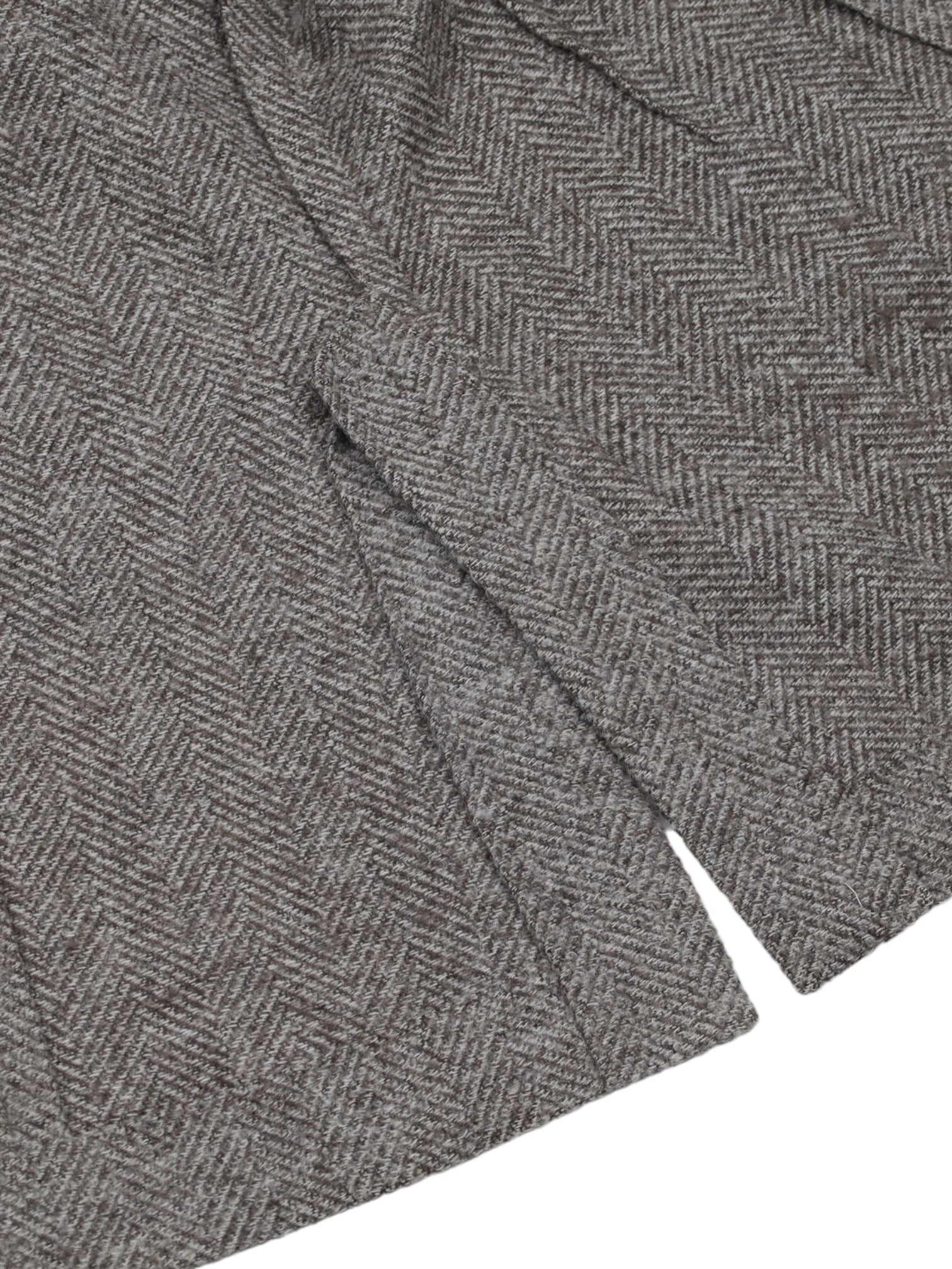 Brunello Cucinelli Taupe Wool, Alpaca & Cashmere Herringbone Jacket
