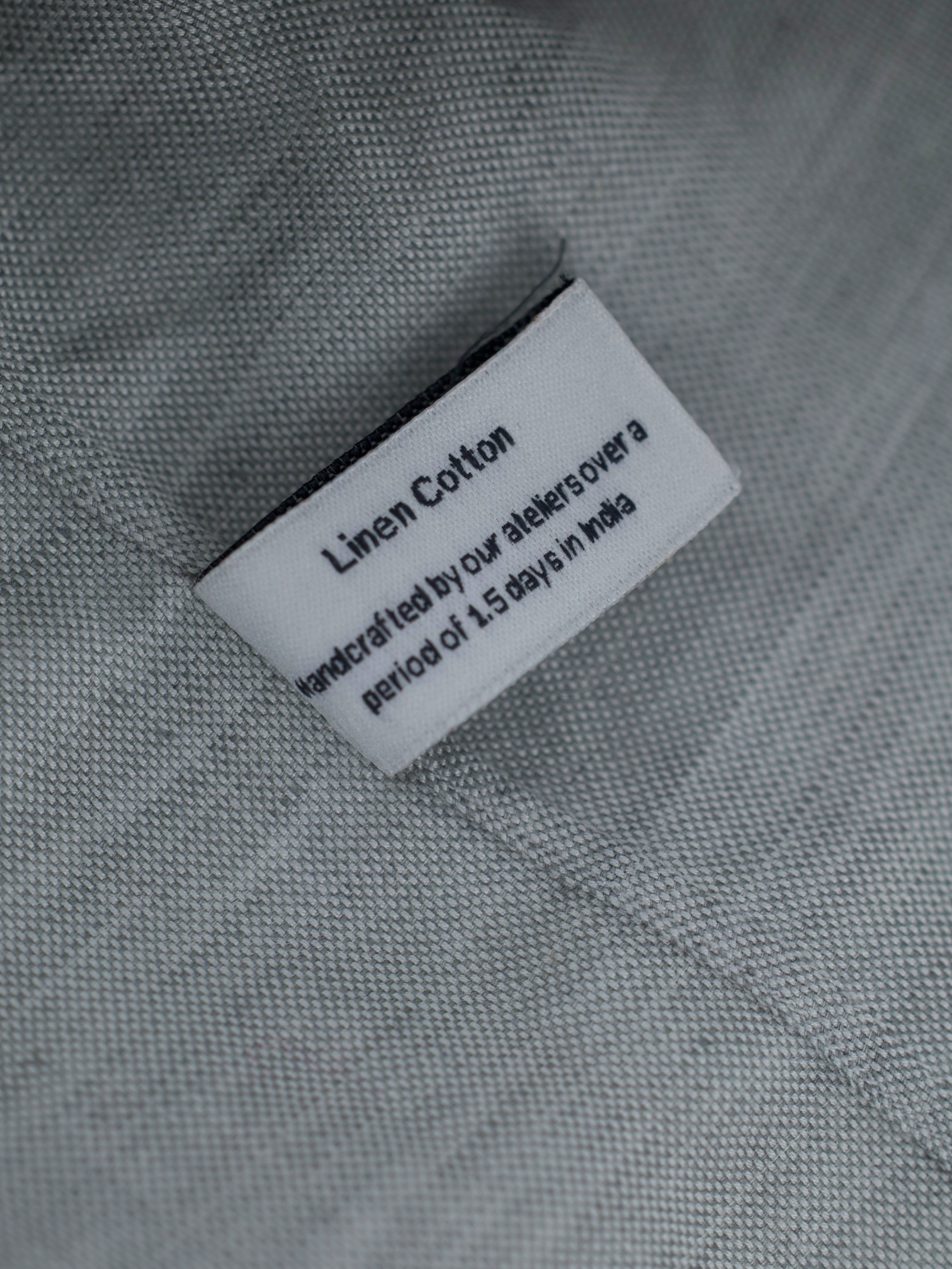 100 Hands Light Grey Linen & Cotton Melange Shirt