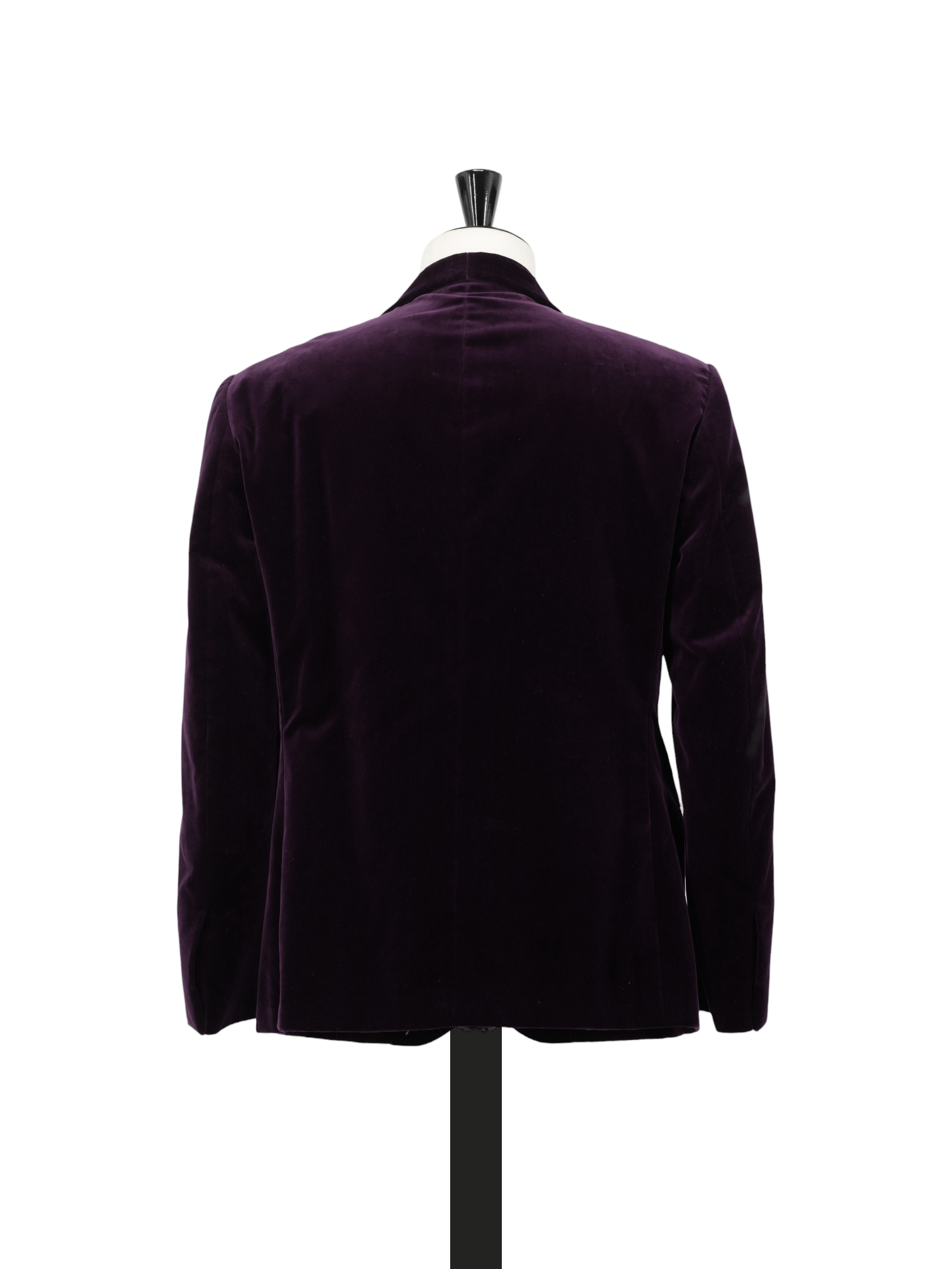 Ralph Lauren Purple Label Aubergine Cotton Velvet Smoking Jacket