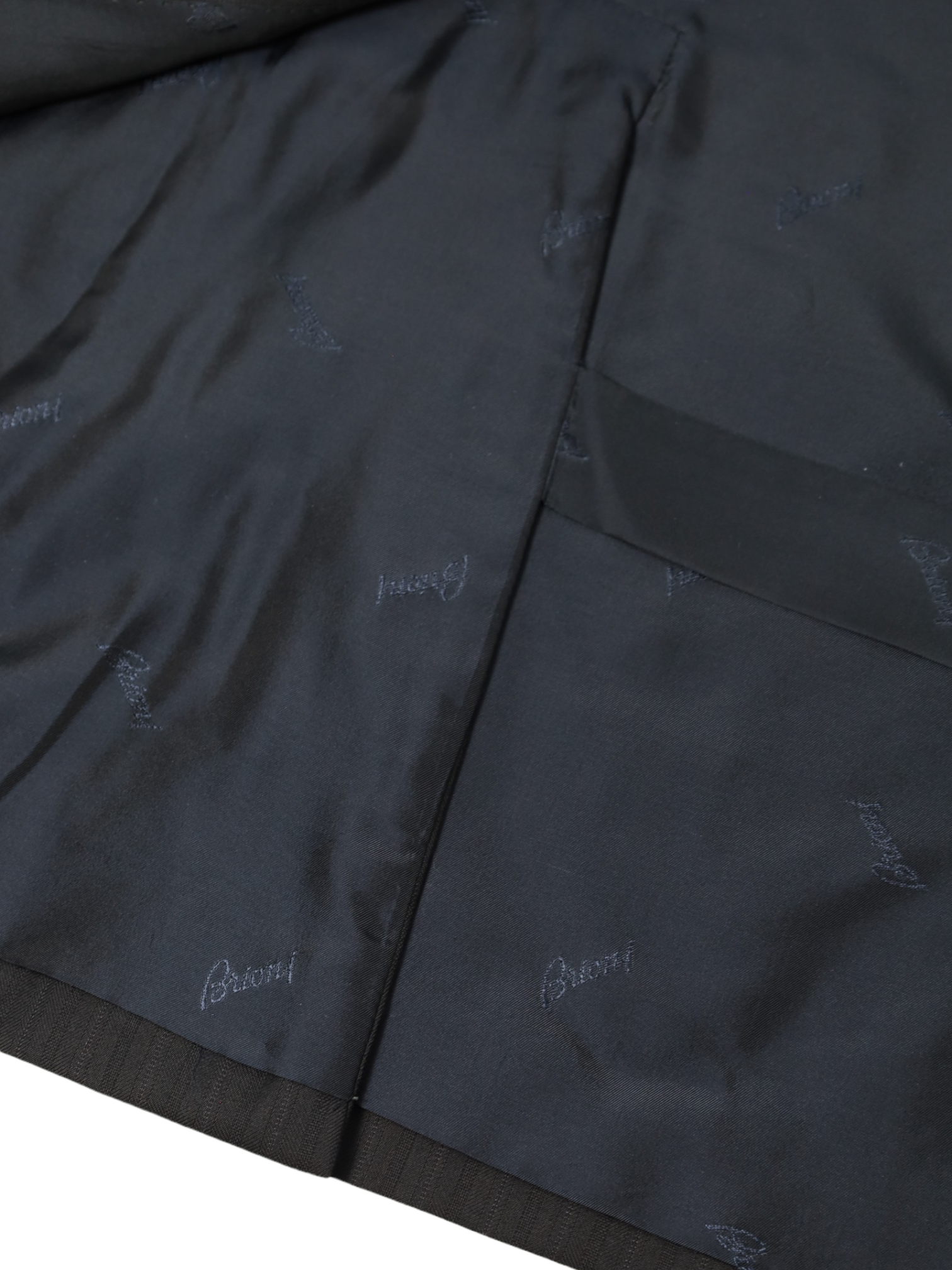 Brioni Navy Cashmere Glenplaid Colosseo Jacket