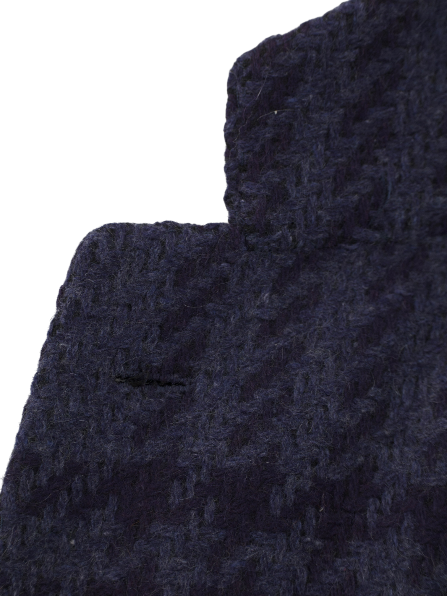 Kiton Blue Pure Plushy-Cashmere Prince de Galles Winter Jacket