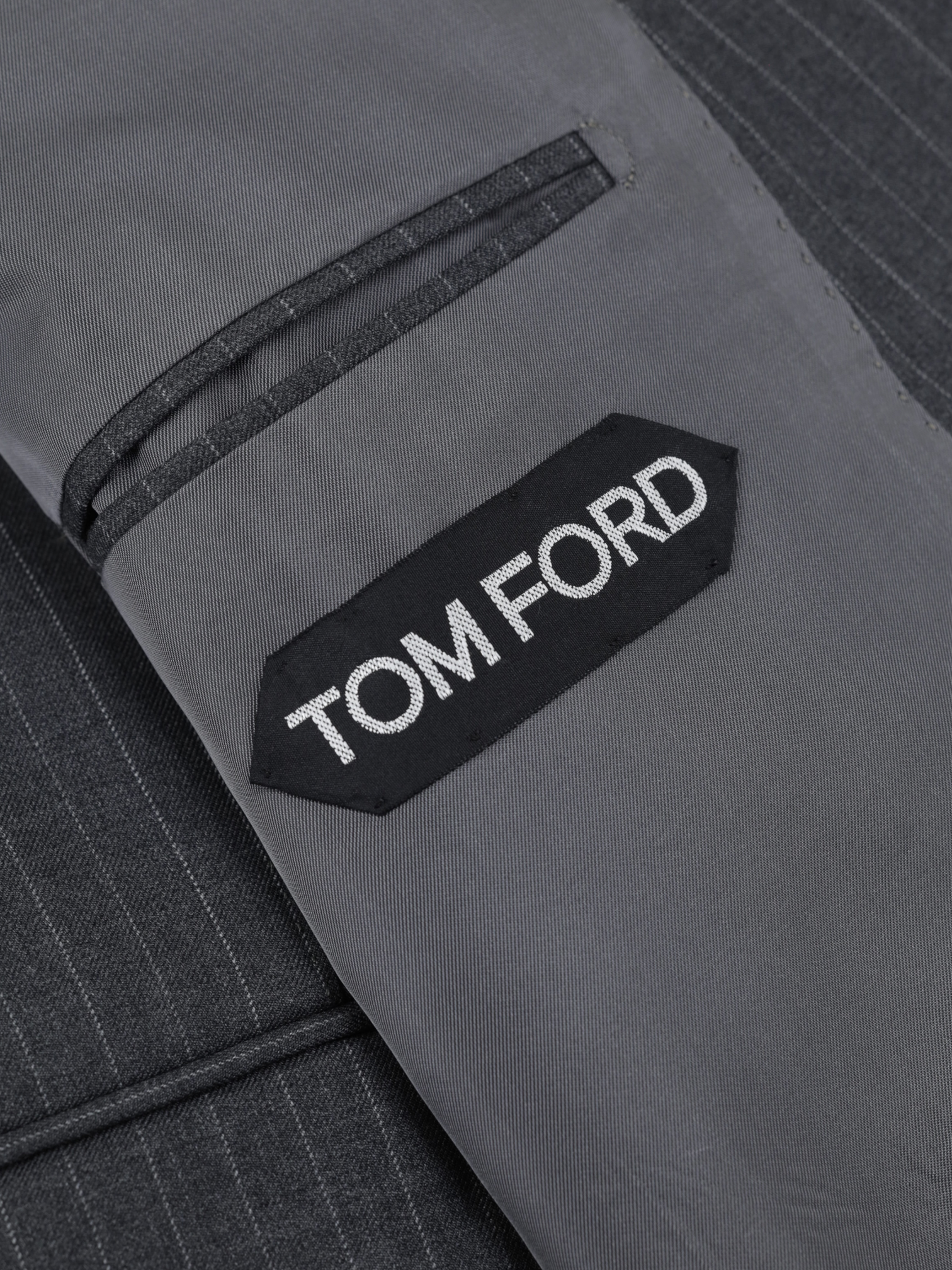 Tom Ford Grey Fine-Wool Pinstripe Peak-Lapel O'Connor Suit