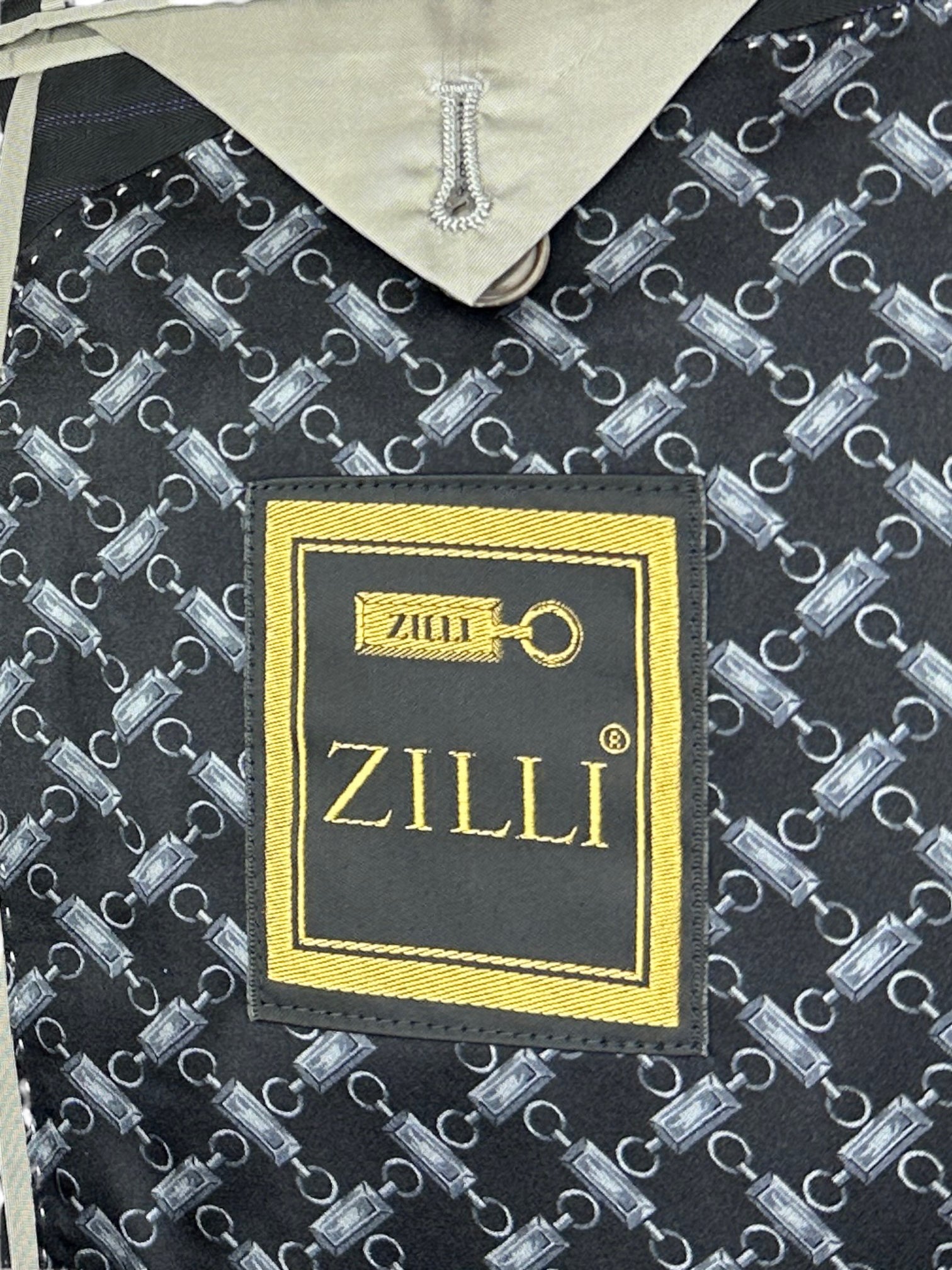 Zilli Black Super 200's Pinstripe Suit
