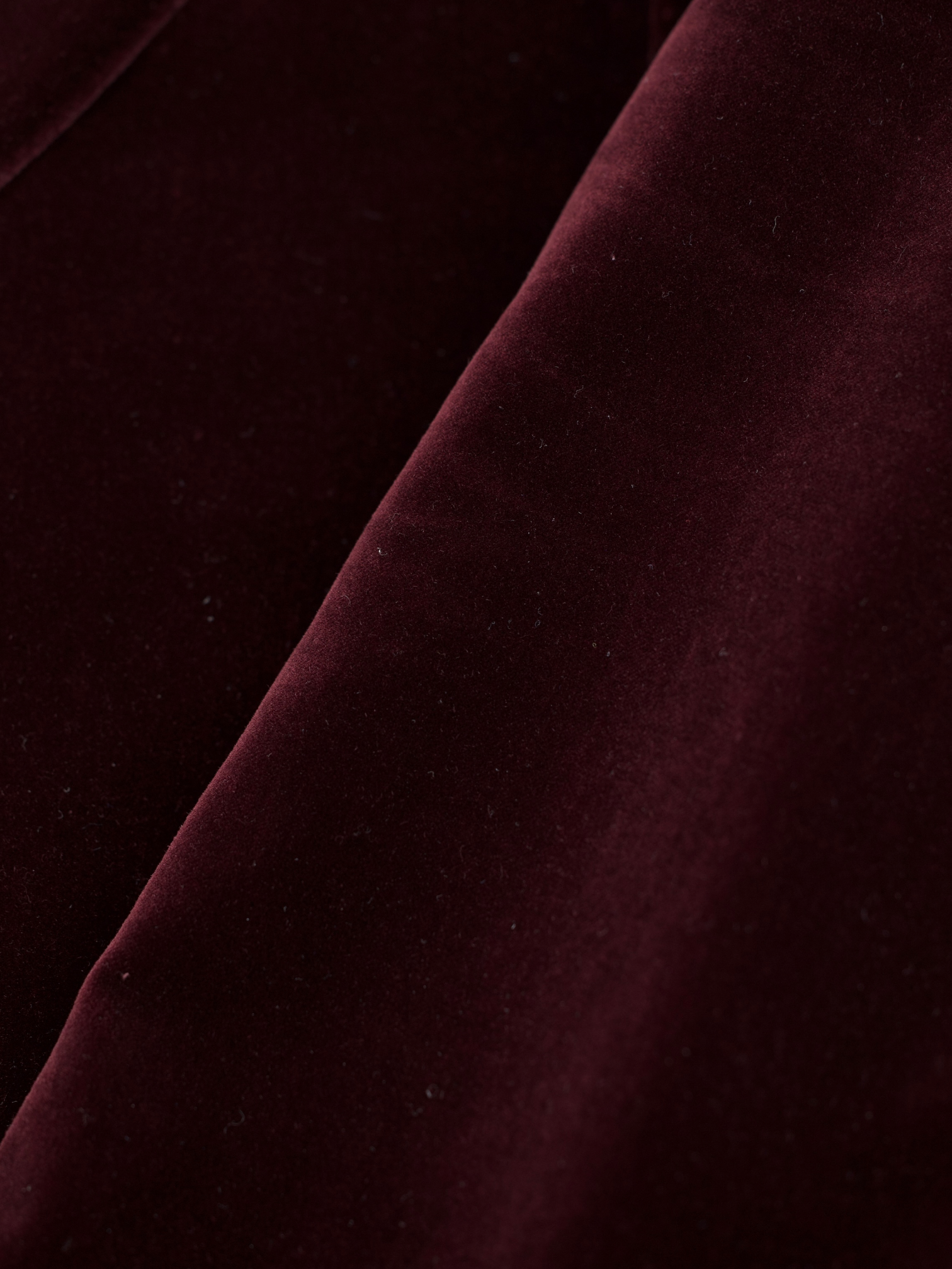Tom Ford Burgundy Pure Cotton-Velvet Shelton Smoking Jacket