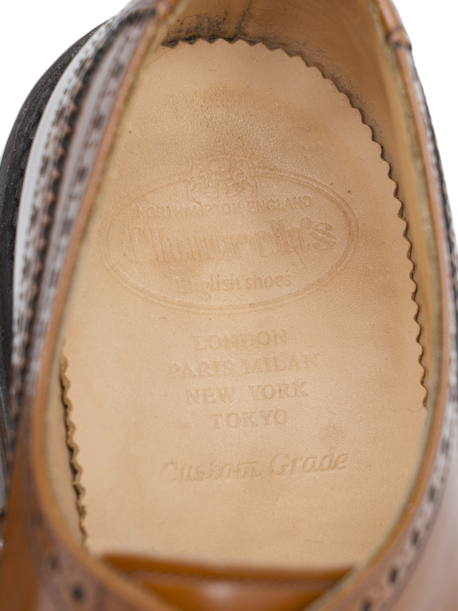 Church's Cognac Brown Plowden Brogue Derby Lace-ups
