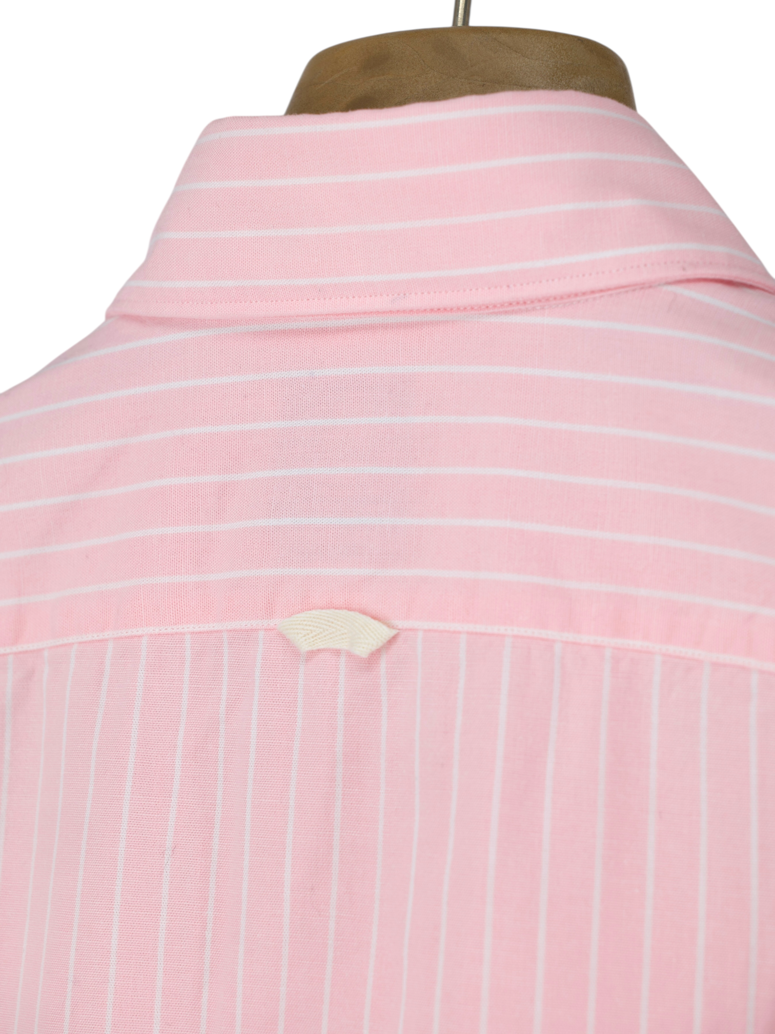 Finamore Pink Heavyweight Chambray Cotton Button-Down Shirt