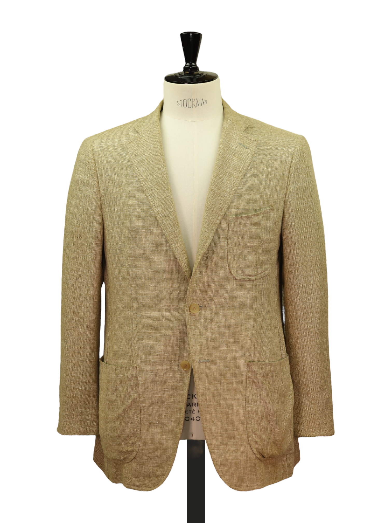 Isaia Sand Cotton, Silk, Linen & Wool Hopsack Jacket