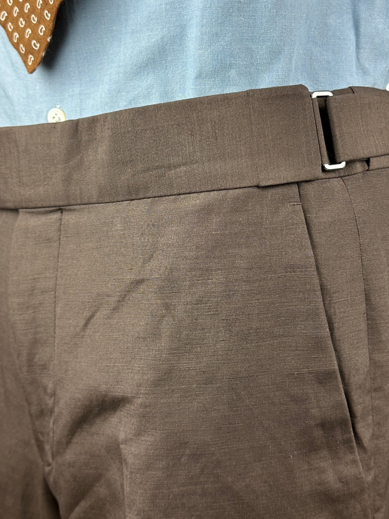 Tom Ford Atticus Chocolate Brown Silk & Linen Suit