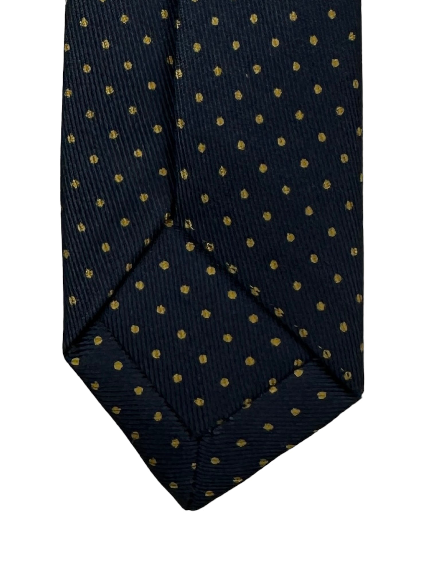 E.Marinella Blue and Yellow Polkadot Tie