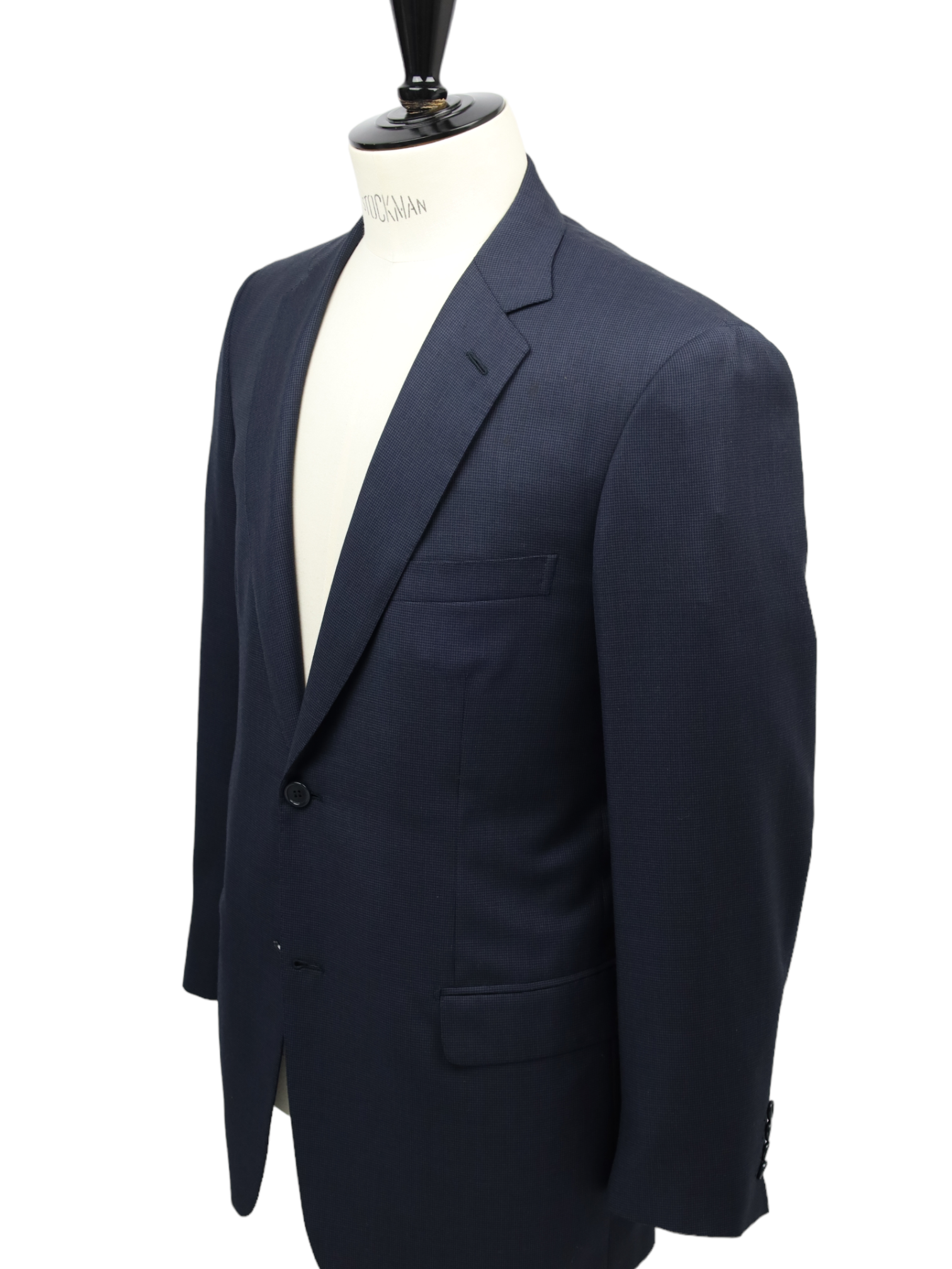 Brioni Blue Micro-Pattern Colloseo Jacket