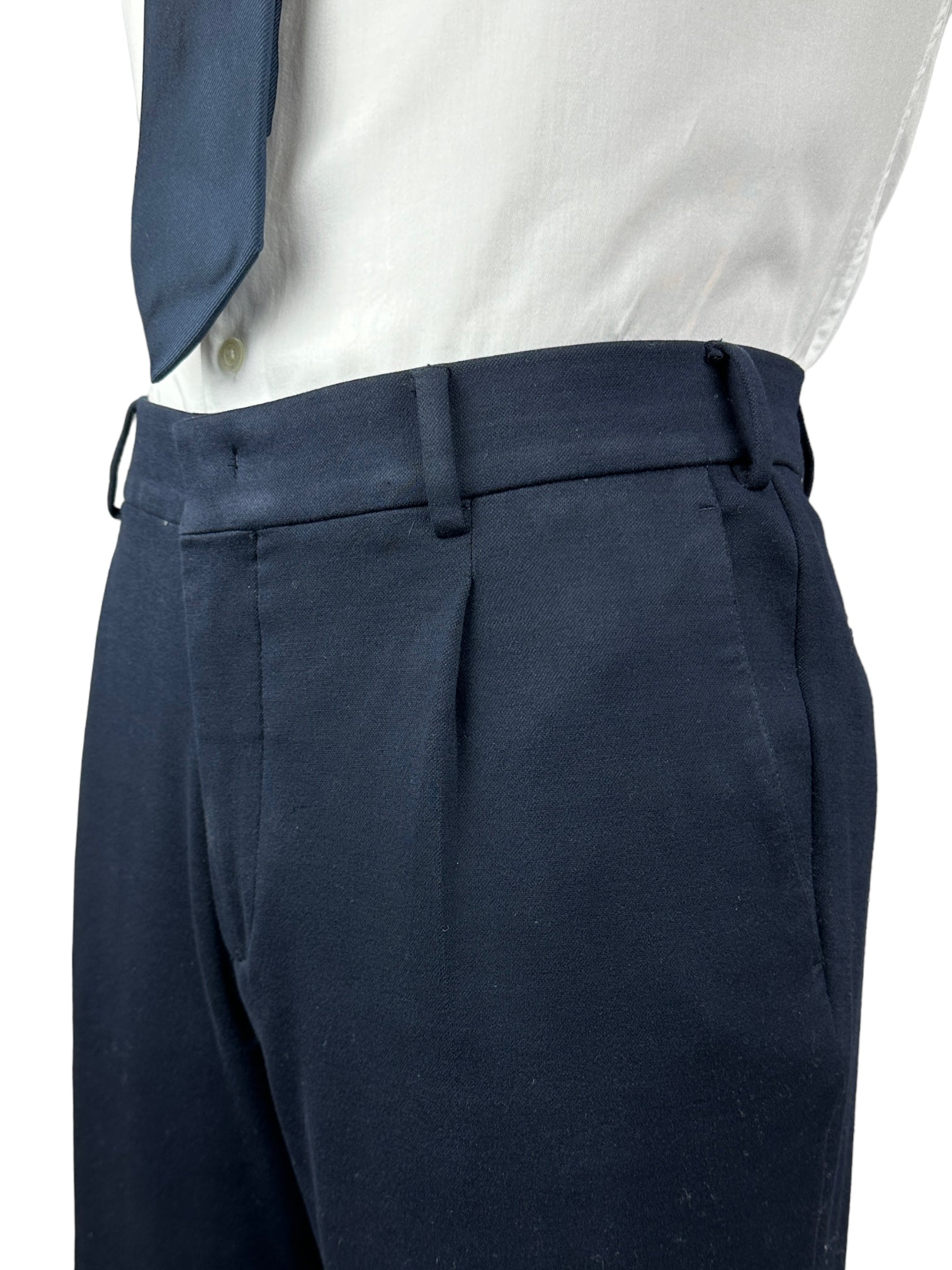 Loro Piana Midnight Blue Flannel Trousers