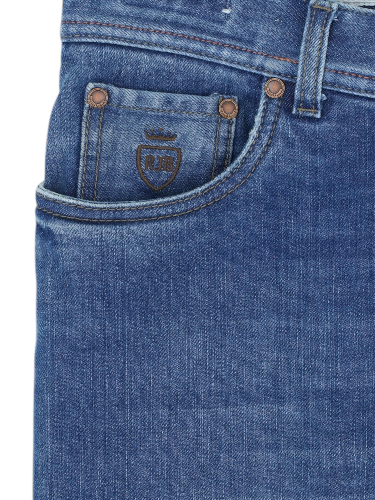 Richard J.Brown Blue Cotton-Stretch Milano Jeans