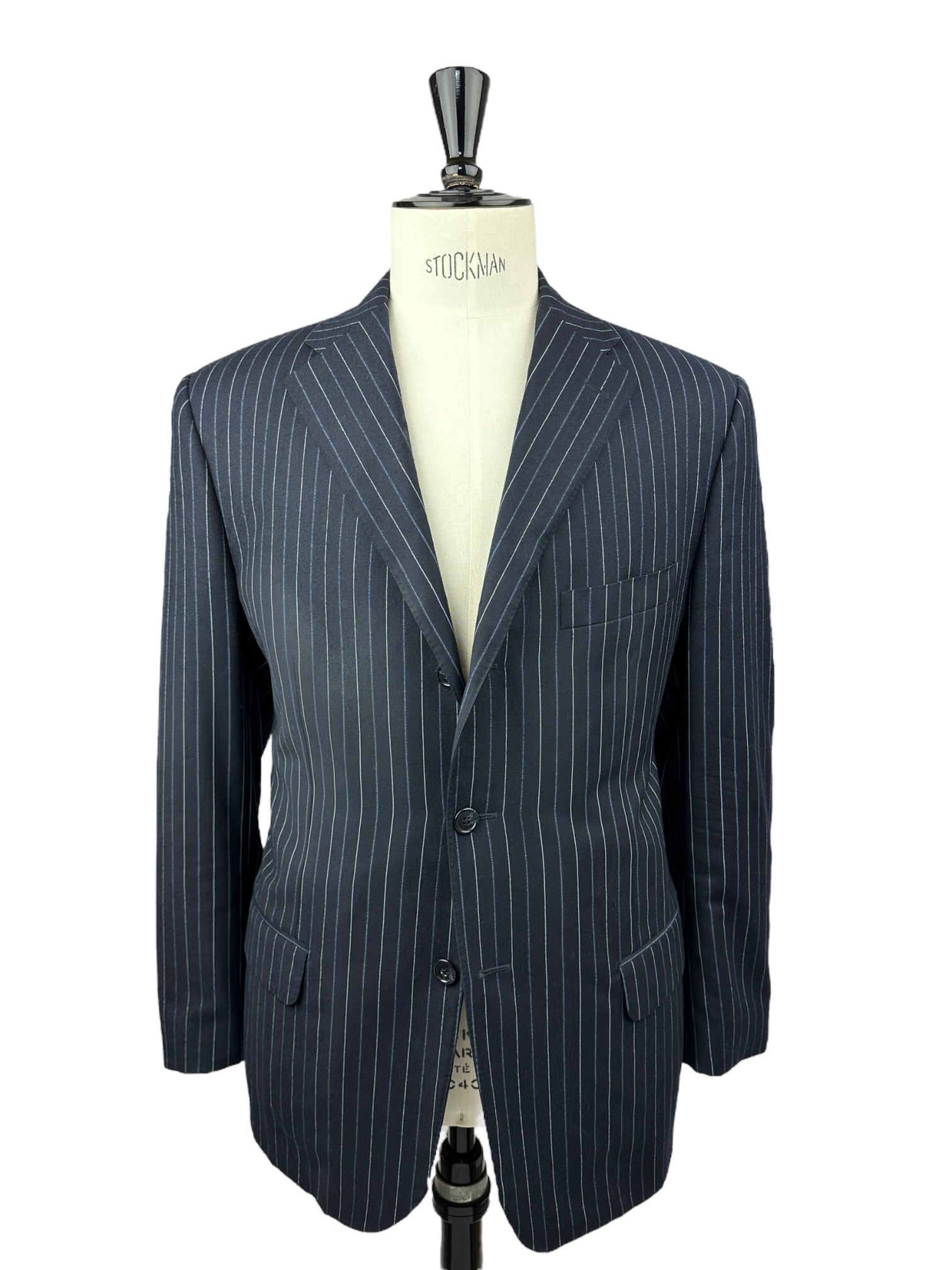 Corneliani Navy Super 110's Pinstripe Suit