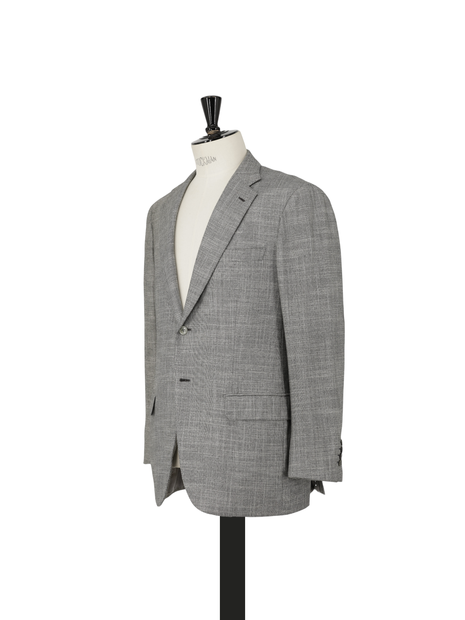 Brioni Light Grey Cashmere & Silk Micro-Pattern "Natural" Jacket