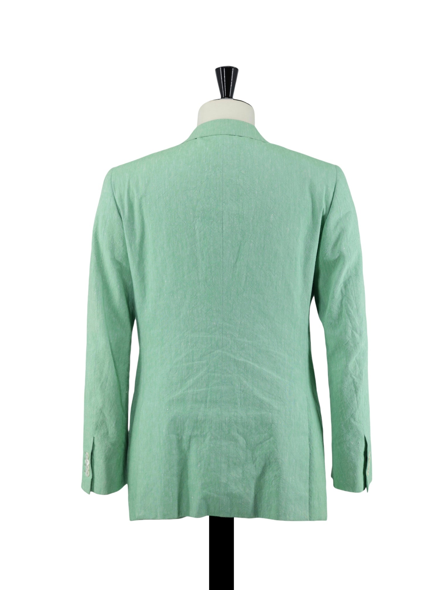 Isaia Mint Green Cotton & Linen Summer Jacket