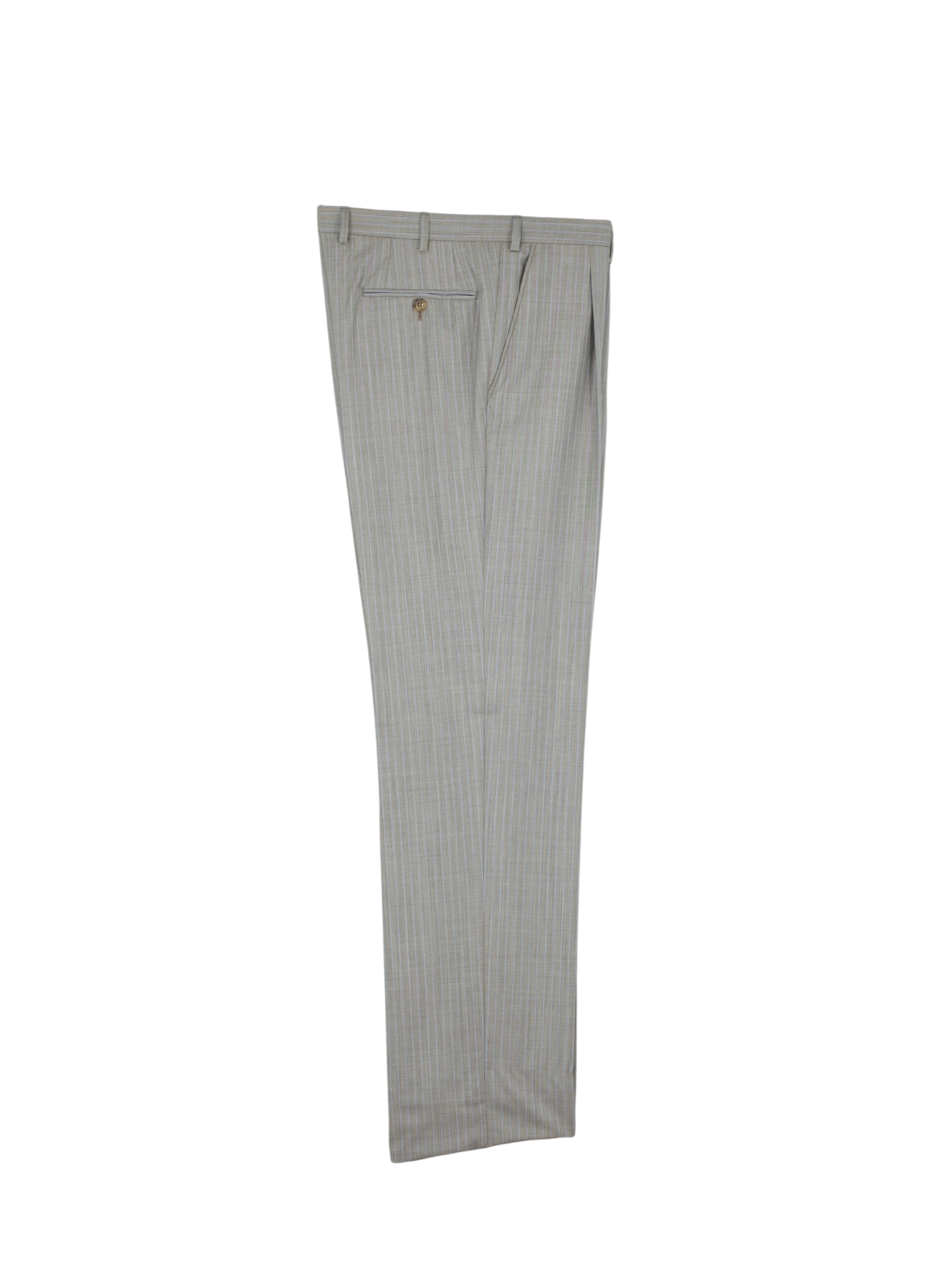 Brioni Taupe & Light Blue Wool-Silk Pinstripe Parlamento Suit