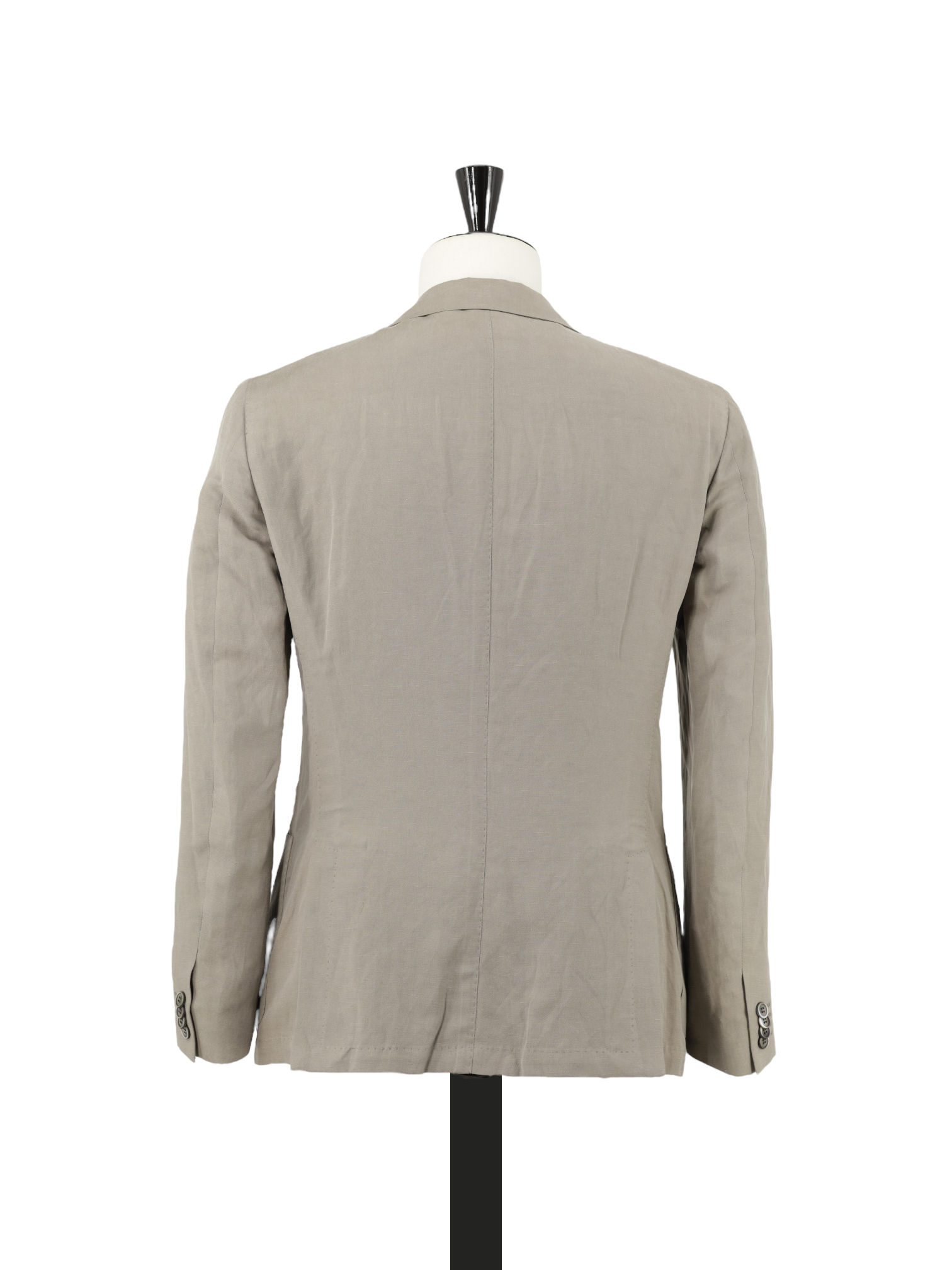 Corneliani Taupe Linen & Silk Plain Summer Suit