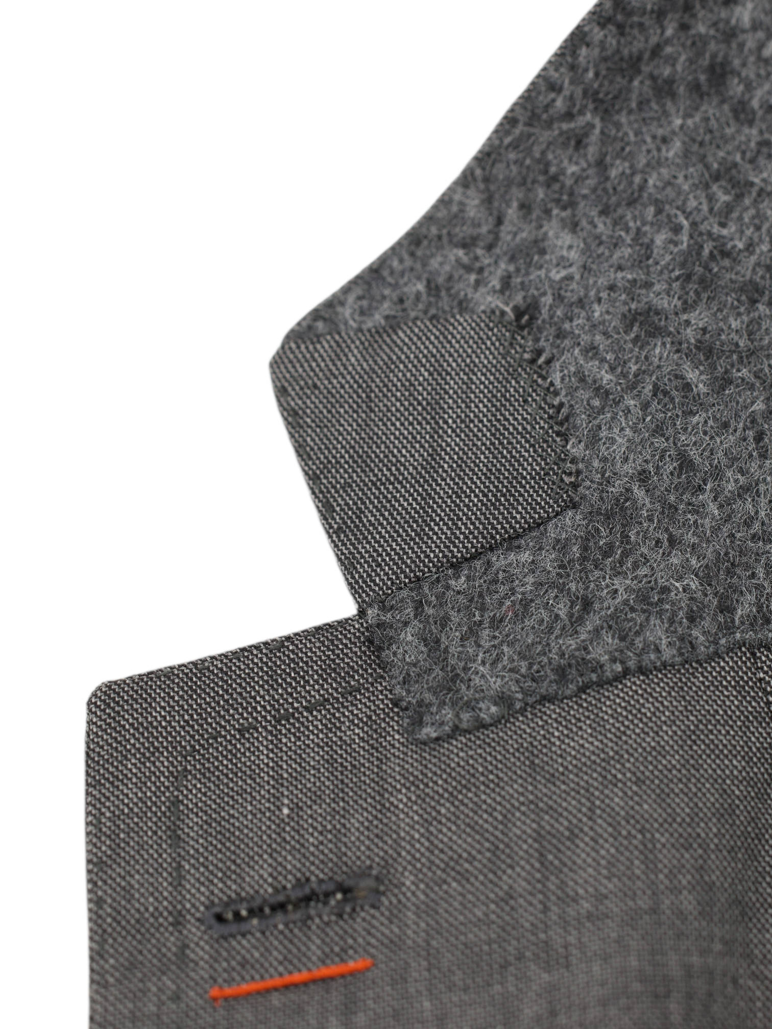 Sartoria Chiaia Grey Wool Sharkskin Neapolitan Suit