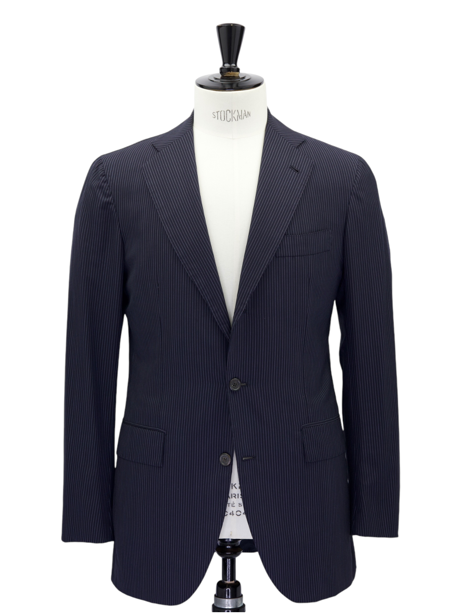 Orazio Luciano Black Pinstripe Suit