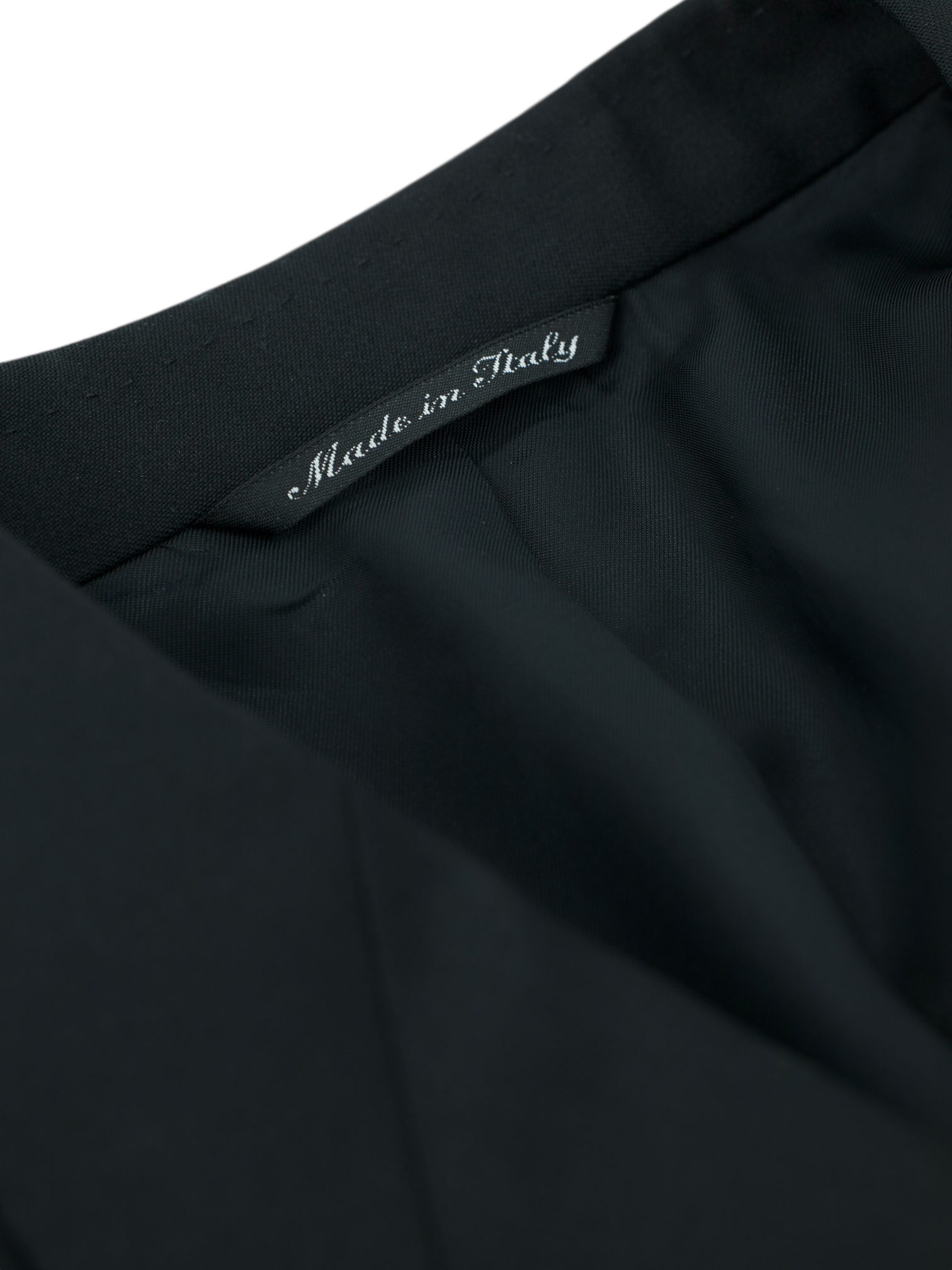Canali Black Extrafine Wool Twill Classic Jacquet