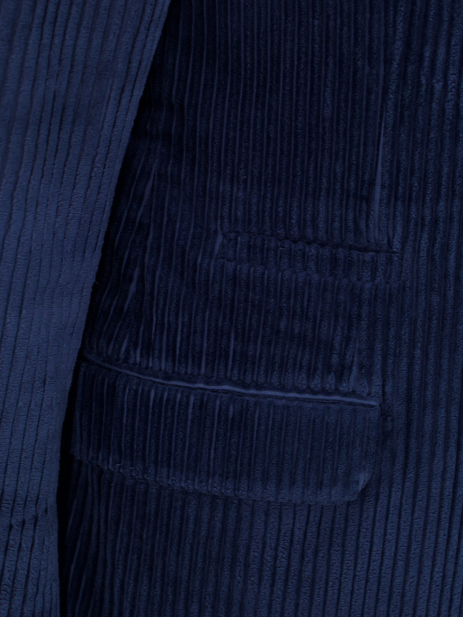Brunello Cucinelli Dark Blue Pure-Cotton Vulcano-Corduroy Jacket