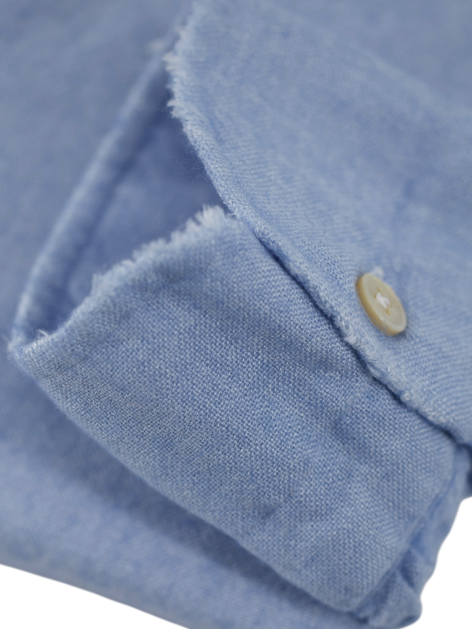 Luigi Borrelli Light Blue Modal & Wool Flannel Shirt