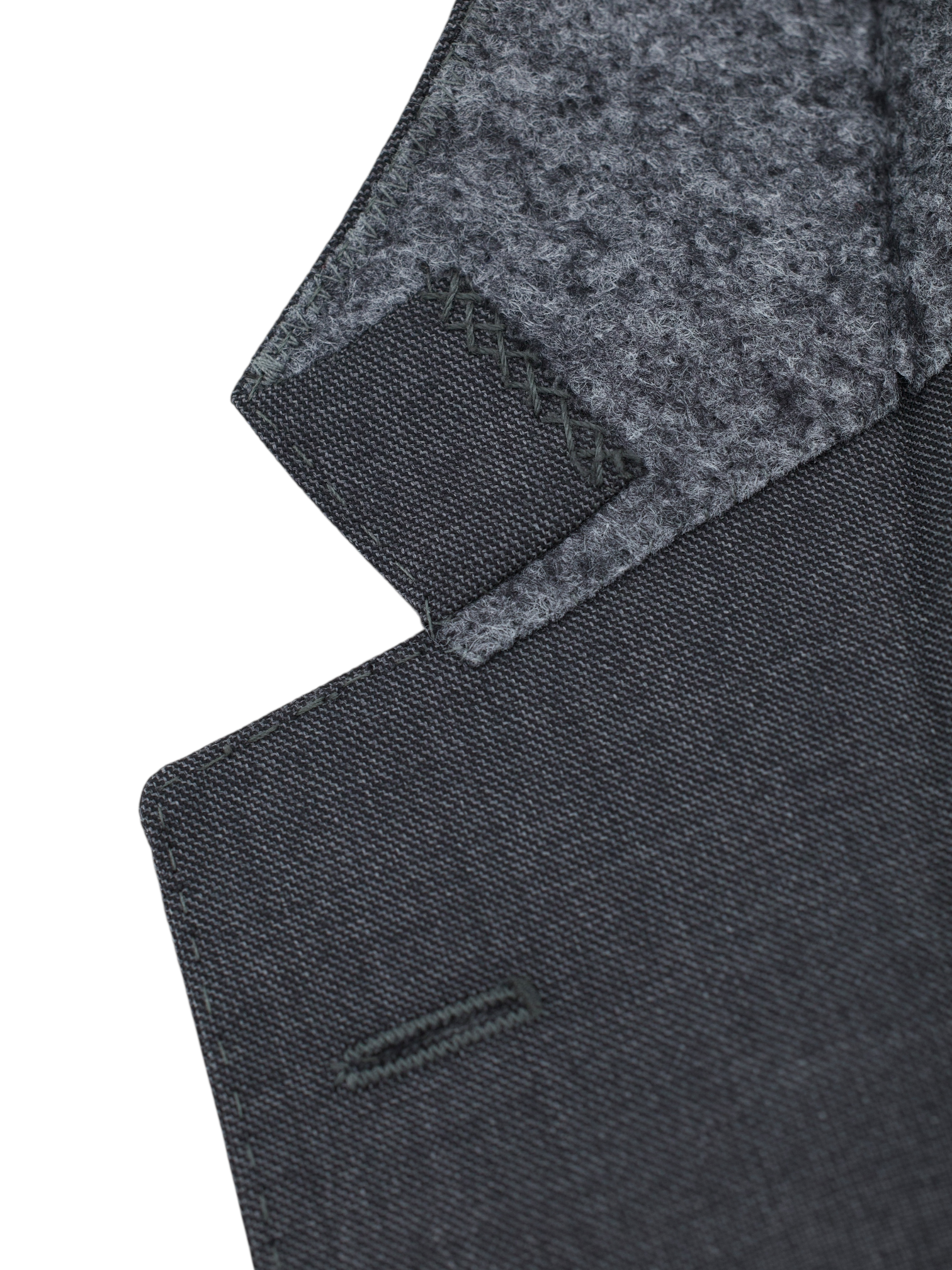 Lardini Grey Wool Timeless Sharkskin Suit
