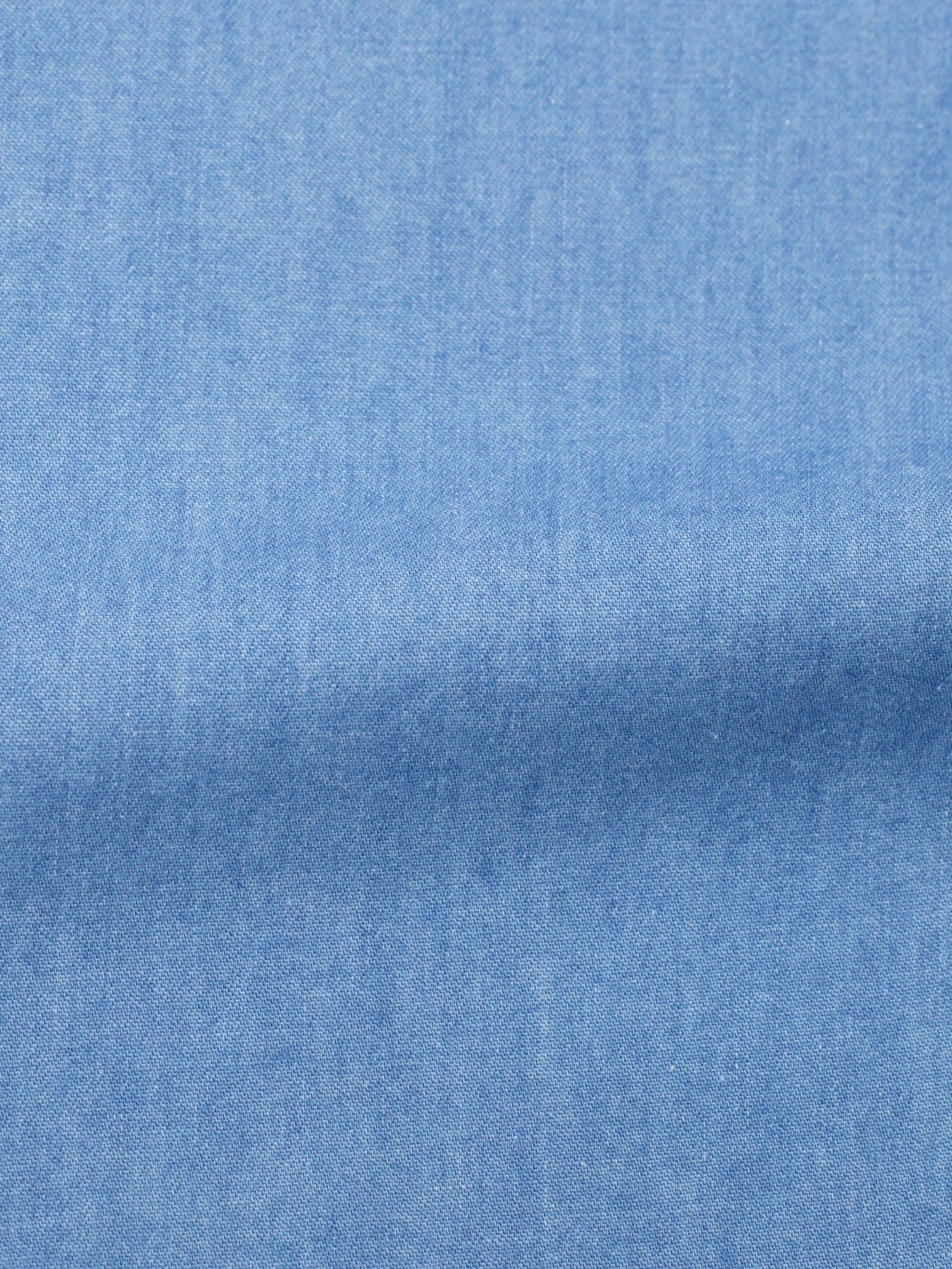 Borriello Napoli Light Blue Indigo-Cotton "Marechiaro" Spread-Collar Shirt