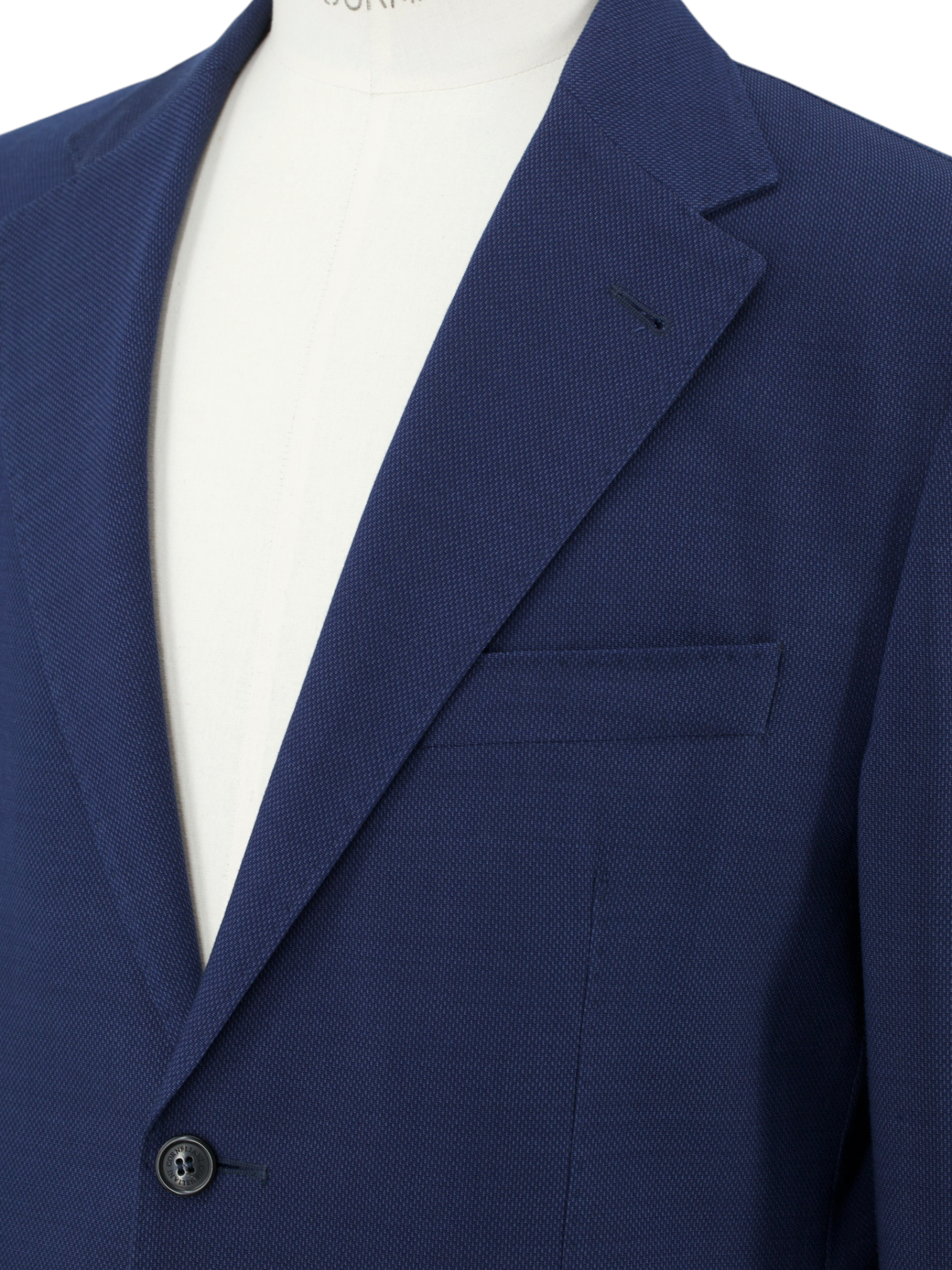 Corneliani Blue "Traveltech" Wool-Blend Pinpoint Jacket