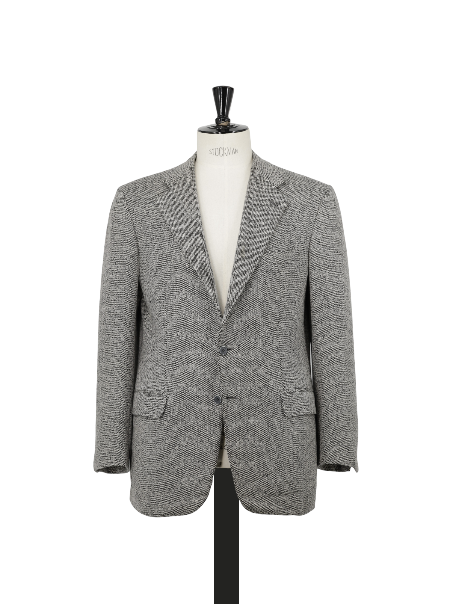 Brioni Grey Wool & Cashmere Speckled Micro-Pattern Nomentano Jacket