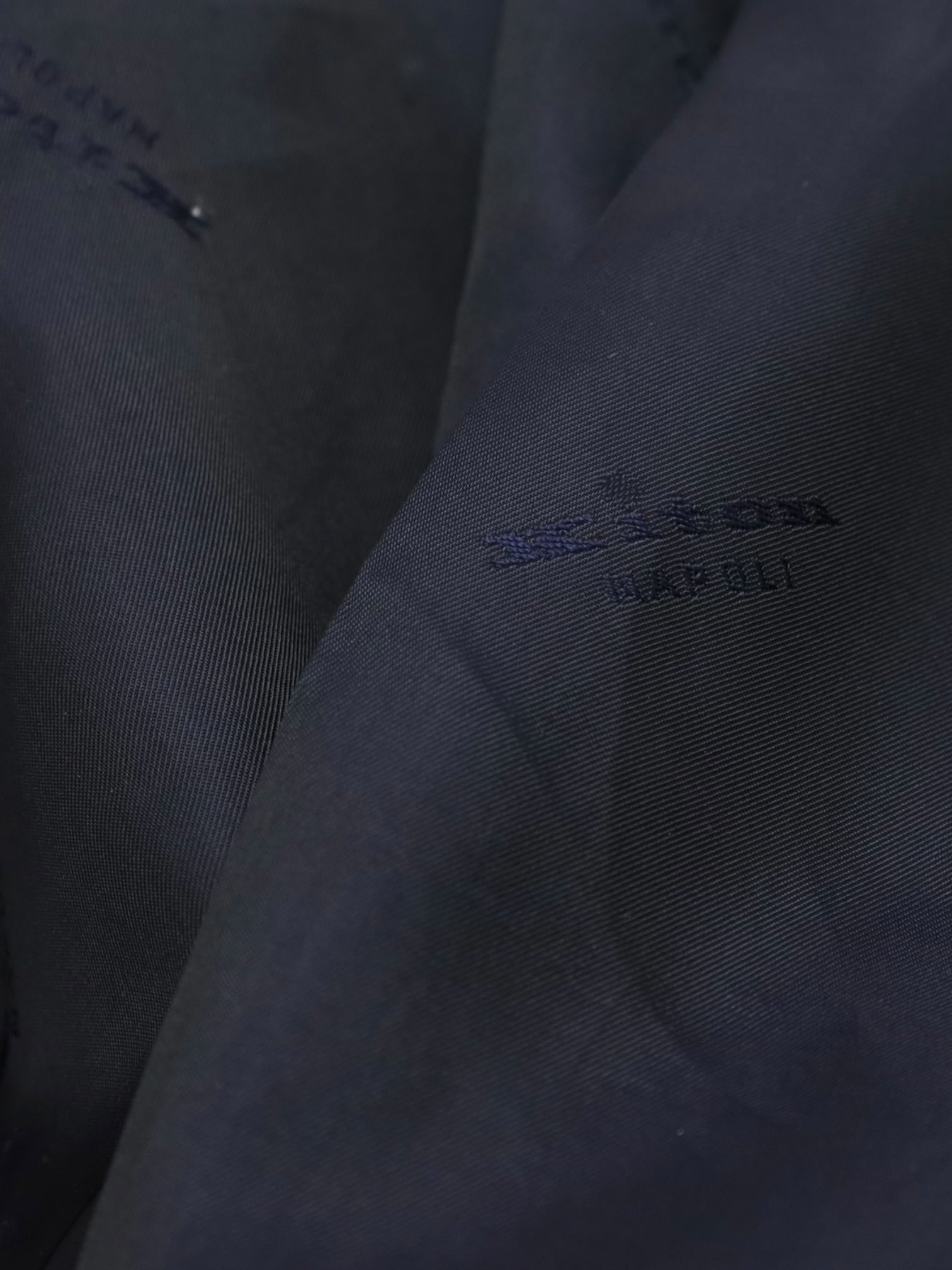 Kiton Navy Cashmere Twill Jacket