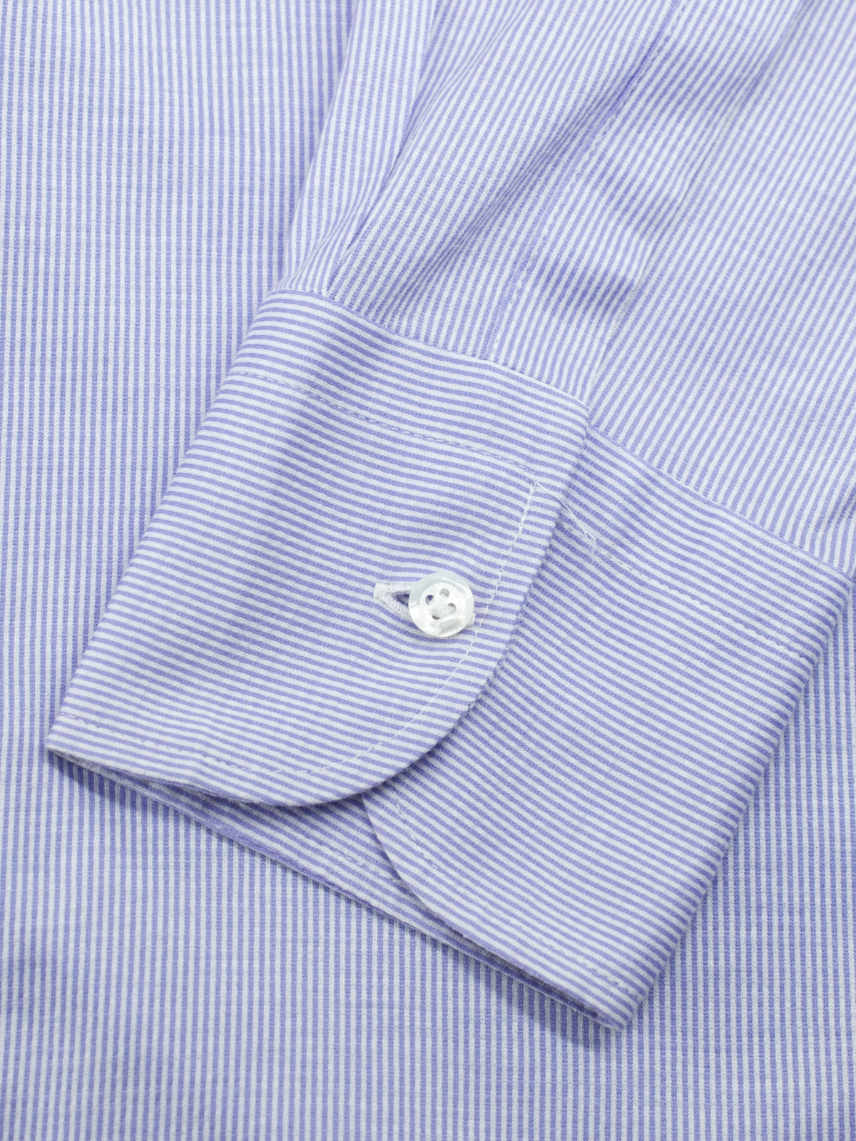 Cesare Attolini Light Blue & White Knitted-Cotton Shirt